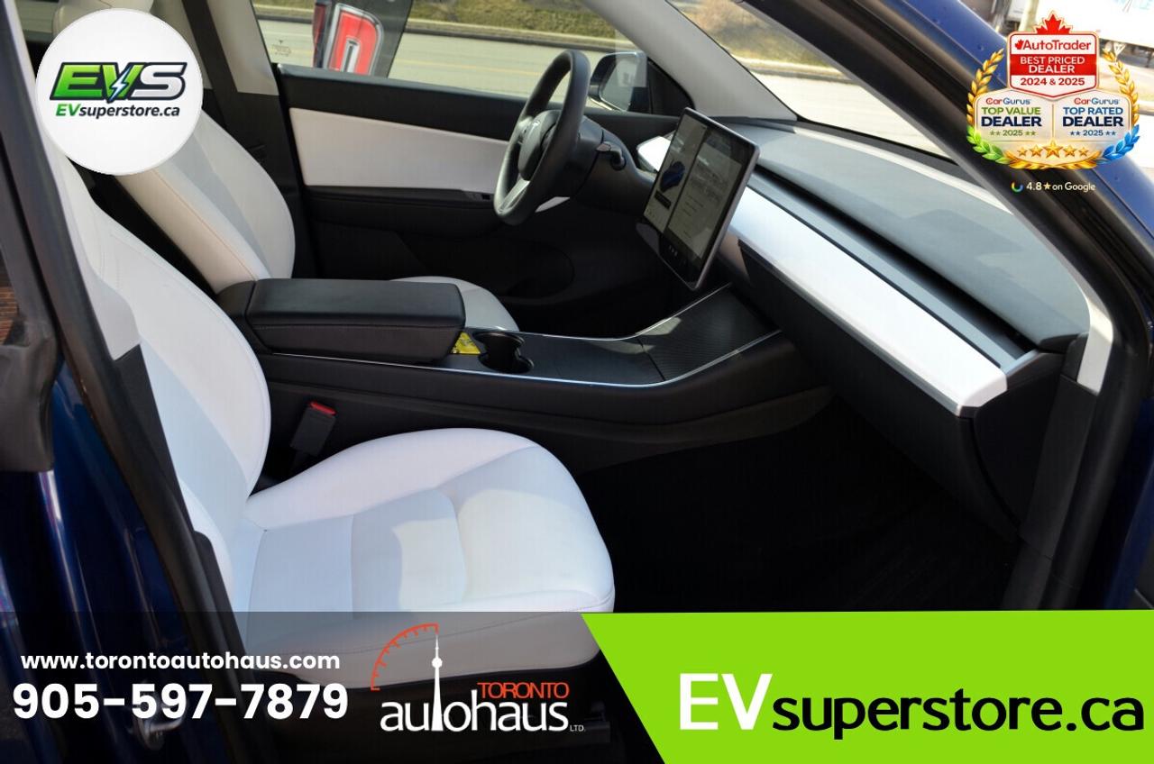 2025 Tesla Model Y LR AWD I WHITE INT. I EVsuperstore.ca Photo