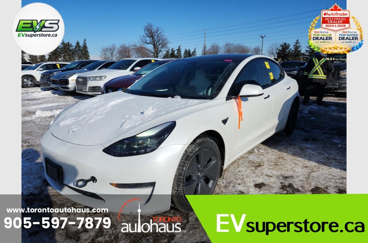 2022 Tesla Model 3 LFP I WHITE INTERIOR I EVSUPERSTORE.CA Photo