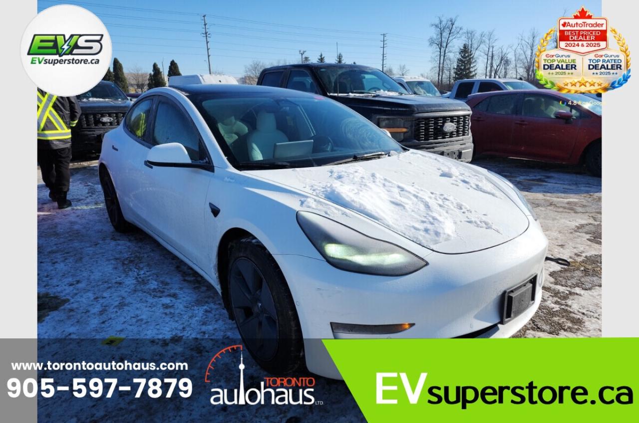 2022 Tesla Model 3 LFP I WHITE INTERIOR I EVSUPERSTORE.CA Photo2