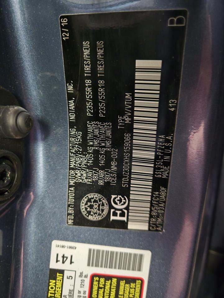 2017 Toyota Sienna 5dr LE 7-Pass AWD Photo