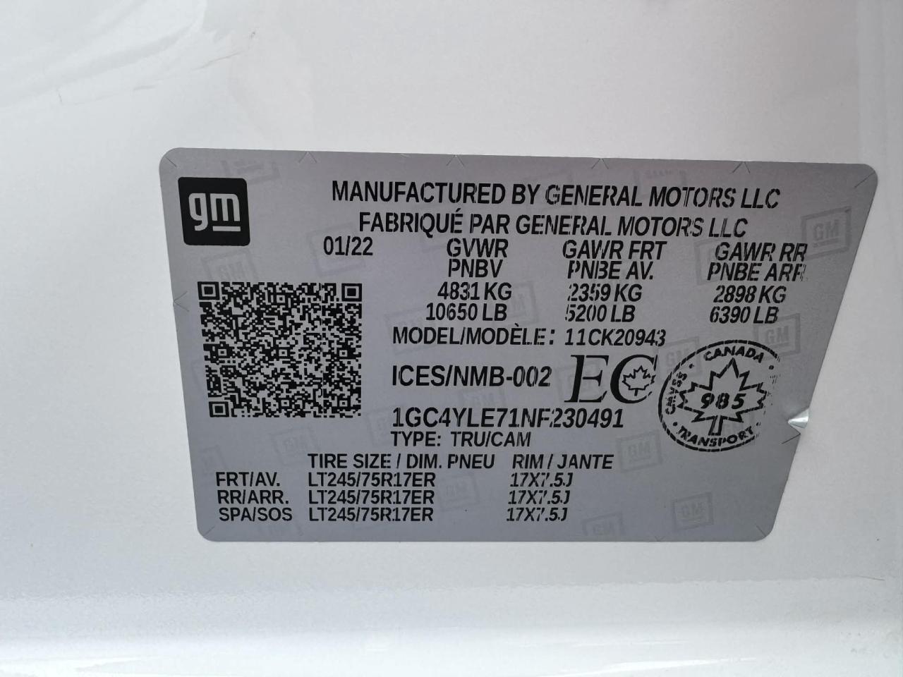 2022 Chevrolet SILVERADO 2500HD 4WD Crew Cab 172  Work Truck Photo