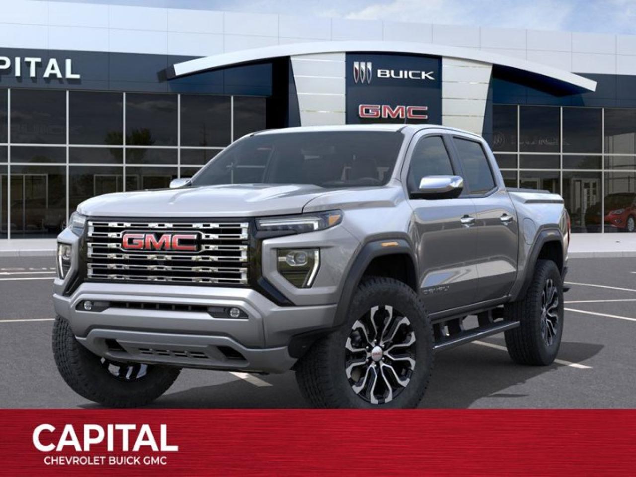 This GMC Canyon delivers a Turbocharged Gas I4 2.7L/ engine powering this Automatic transmission. TRANSMISSION, 8-SPEED AUTOMATIC, 8L80 (STD), SUNROOF, POWER INNER SLIDING GLASS with manual shade, STERLING METALLIC.* This GMC Canyon Features the Following Options *REAR AXLE, 3.42 RATIO, LPO, PREMIER SOFT ROLL-UP TRUCK BED COVER BY REALTRUCK ADVANTAGE (dealer-installed), LPO, CARGO TIE-DOWNS, (4) (dealer-installed), LPO, ALL-WEATHER FLOOR LINER, 1ST AND 2ND ROWS includes GMC logo, (dealer-installed), ENGINE, TURBOMAX (310 hp [231 kW] @ 5600 rpm, 430 lb-ft of torque [583 Nm] @ 3000 rpm) (STD), ENGINE BLOCK HEATER, DENALI PREFERRED EQUIPMENT GROUP includes standard equipment, 3 YEARS SIRIUSXM, Wireless Phone Charging, for portable devices, Wireless Apple CarPlay/Wireless Android Auto.* Stop By Today *Stop by Capital Chevrolet Buick GMC Inc. located at 13103 Lake Fraser Drive SE, Calgary, AB T2J 3H5 for a quick visit and a great vehicle!