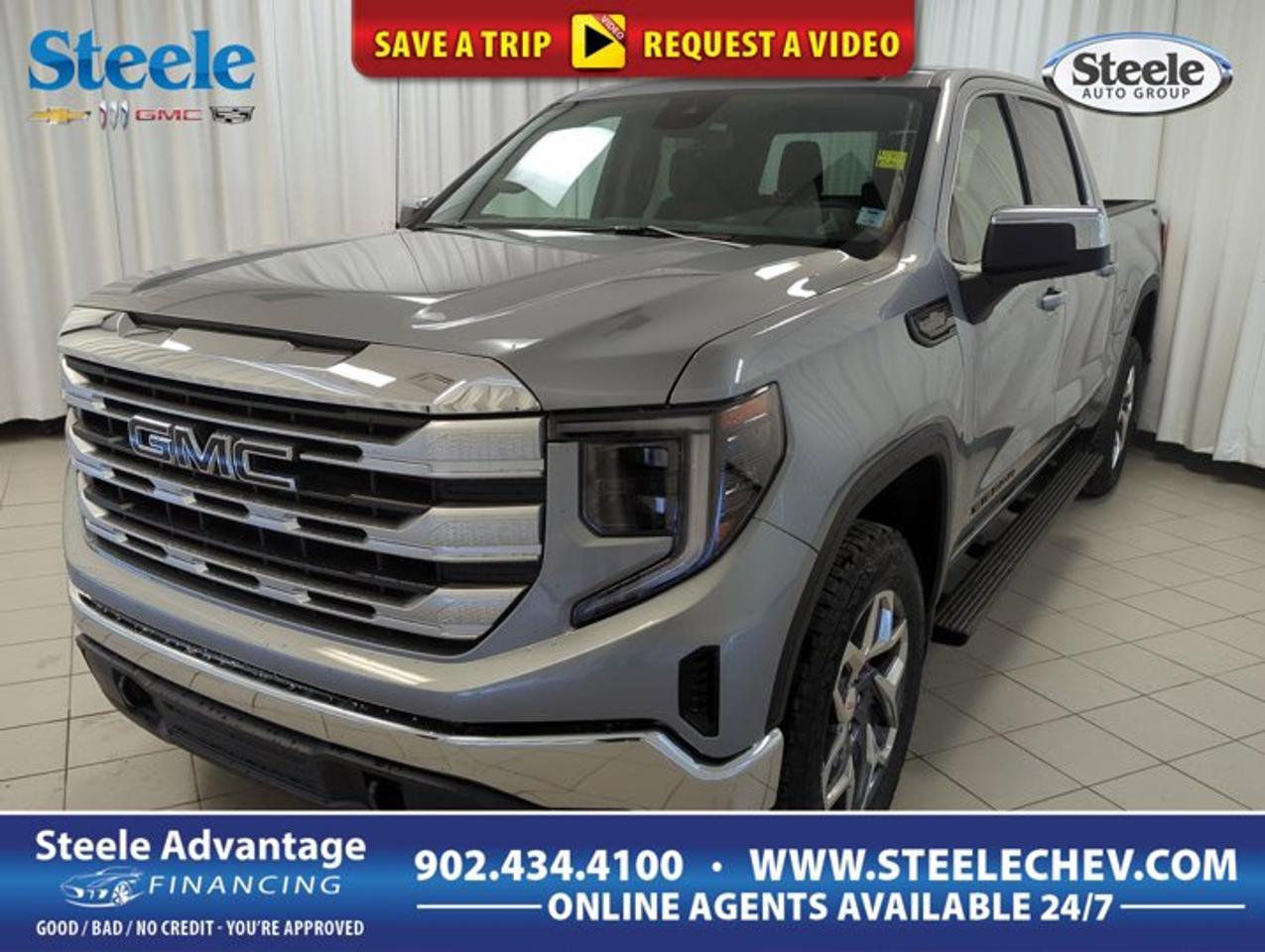 Meet the 2026 GMC Sierra 1500 SLE, available now at Steele Chevrolet Buick GMC in Dartmouth. Finished in a clean Silver exterior with a Black interior, this 4-door truck is built for drivers who want real capability with everyday comfort. Under the hood, the Gas V8 5.3 L engine delivers confident power, while the automatic transmission keeps every drive smooth and easy. With 4-wheel drive, this Sierra is ready for changing Atlantic weather, job sites, and weekend plans alike.This 2026 GMC Sierra 1500 SLE is equipped with the key options you asked for, focusing on the gear that matters most for truck owners. The Off-Road Suspension helps you stay composed on rougher roads and uneven terrain. Tow/Haul Mode supports more controlled performance when youre pulling extra weight. Aluminum wheels add a tough, modern look, and the included spare tire brings extra peace of mind when youre far from home.TRUCK FEATURES4-wheel drive for all-season tractionTow/Haul Mode for confident pullingOff-Road Suspension for rougher terrainSpare tire included for roadside readinessADVANCED SAFETY FEATURES4-wheel drive improves control on slick roadsStable handling feel from off-road suspensionPredictable power delivery from V8 engineConfident braking feel with truck stancePERFORMANCE AND EFFICIENCYGas V8 5.3 L powerAutomatic transmission for smooth shiftingTow/Haul Mode supports heavy loadsOff-Road Suspension handles uneven surfacesCOMFORT AND CONVENIENCEFour doors for easier passenger accessAutomatic transmission reduces driving fatiguePractical cabin layout for daily useBlack interior keeps a clean lookTECHNOLOGY AND CONNECTIVITYClear driver information through simple controlsTow/Haul Mode easily selected when neededHelpful vehicle settings within easy reachStraightforward interface designed for quick useCARGO SPACEPickup bed ready for bulky gearFour-door layout supports passenger flexibilityCabin space for tools and bagsSpare tire helps protect your scheduleWHAT OTHER OWNERS LIKEStrong V8 feel for merging4-wheel drive confidence in winterTow/Haul Mode for towing controlOff-road suspension on rough roadsThis 2026 GMC Sierra 1500 SLEs VIN is: 3GTUUBED4TG257000.
