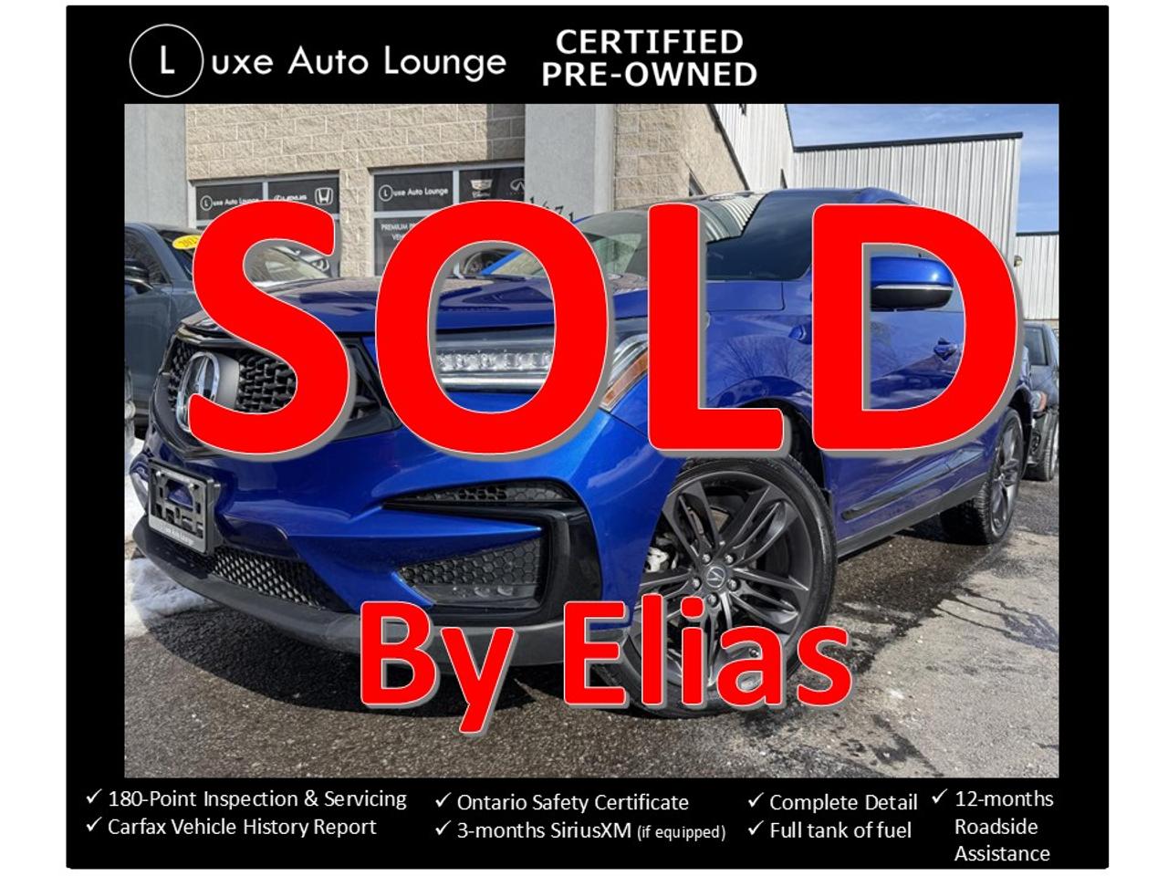 2020 Acura RDX A-Spec - LOW KM, SUNROOF, NAV, LEATHER/SUEDE INT!