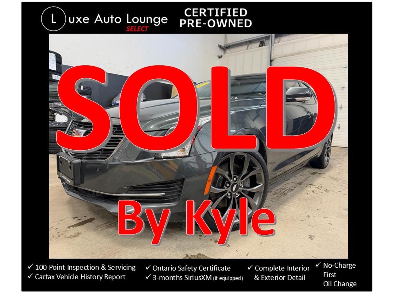 2017 Cadillac ATS Luxury AWD CARBON BLACK PKG, RECARO SEATS, LOADED!