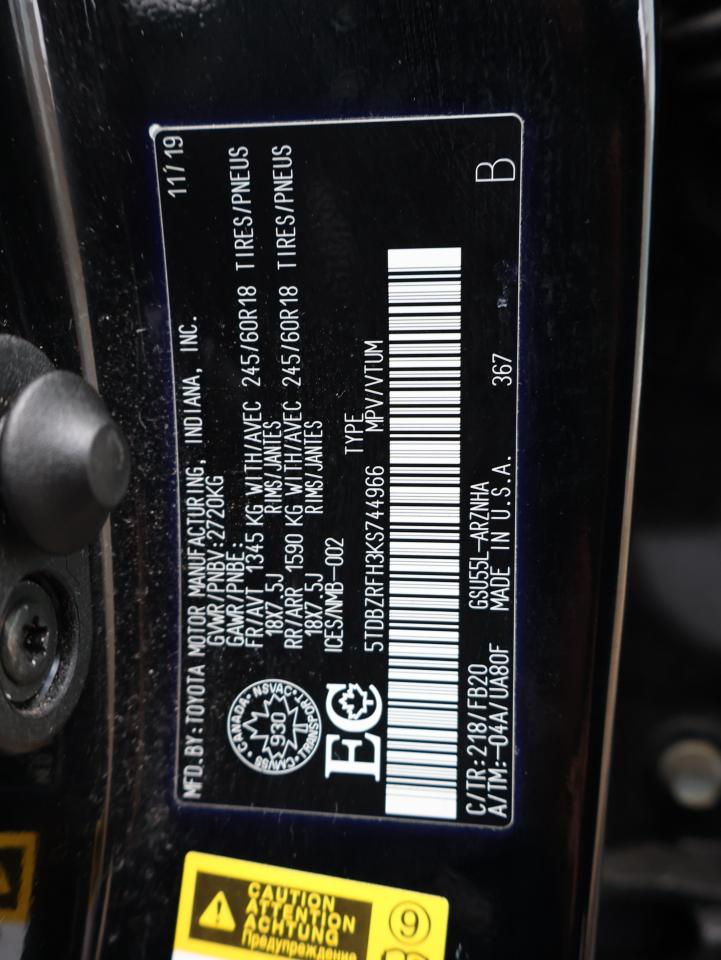 2019 Toyota Highlander LE PLUS AWD CERTIFIED *1 OWNER* CAMERA BLUETOOTH CRUISE ALLOYS Photo