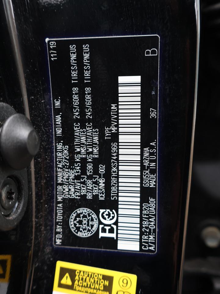 2019 Toyota Highlander LE PLUS AWD CERTIFIED *1 OWNER* CAMERA BLUETOOTH CRUISE ALLOYS Photo