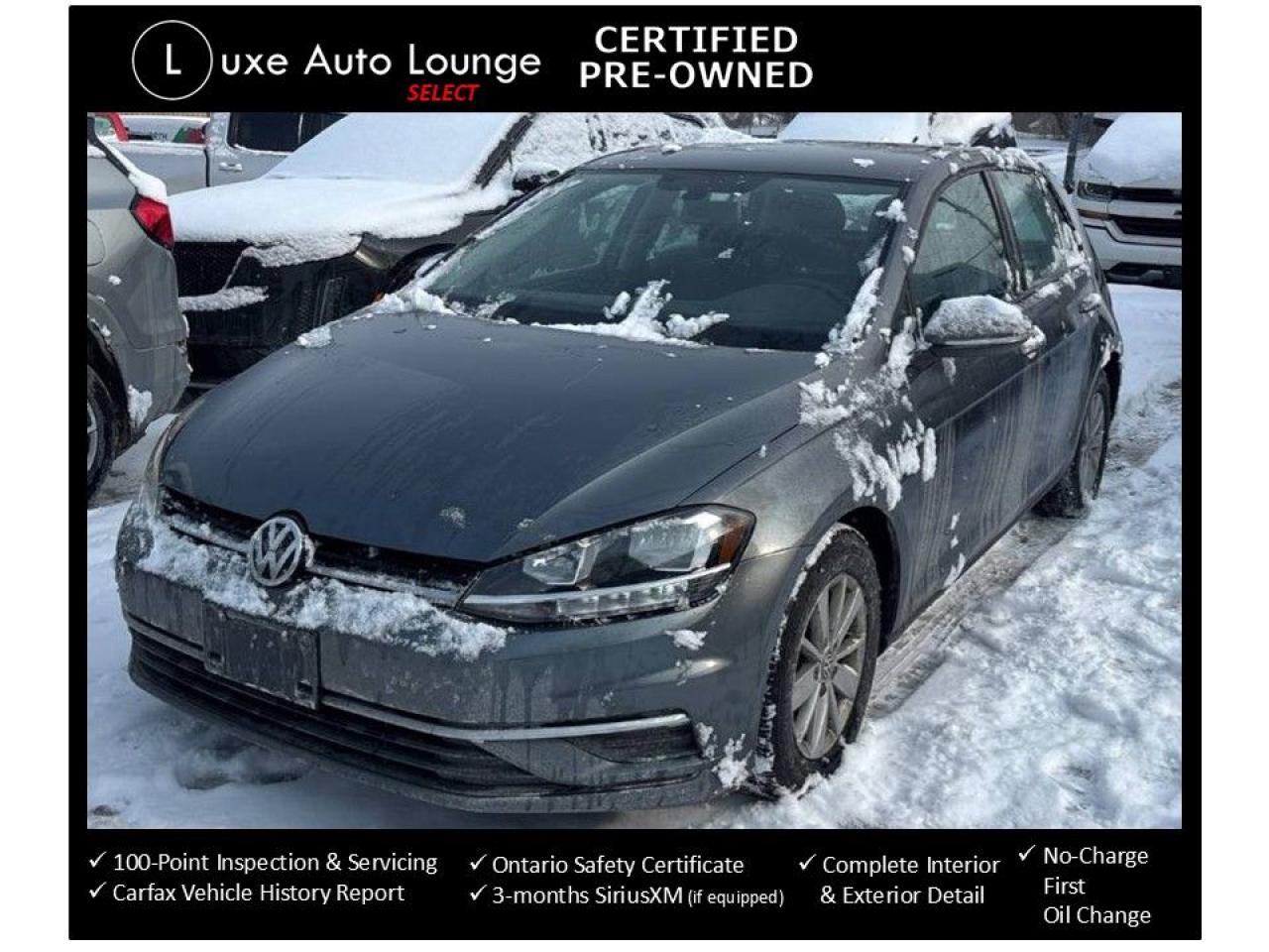 2019 Volkswagen Golf Comfortline 5SPD MANUAL!! LOW KM, HEATED SEATS!!