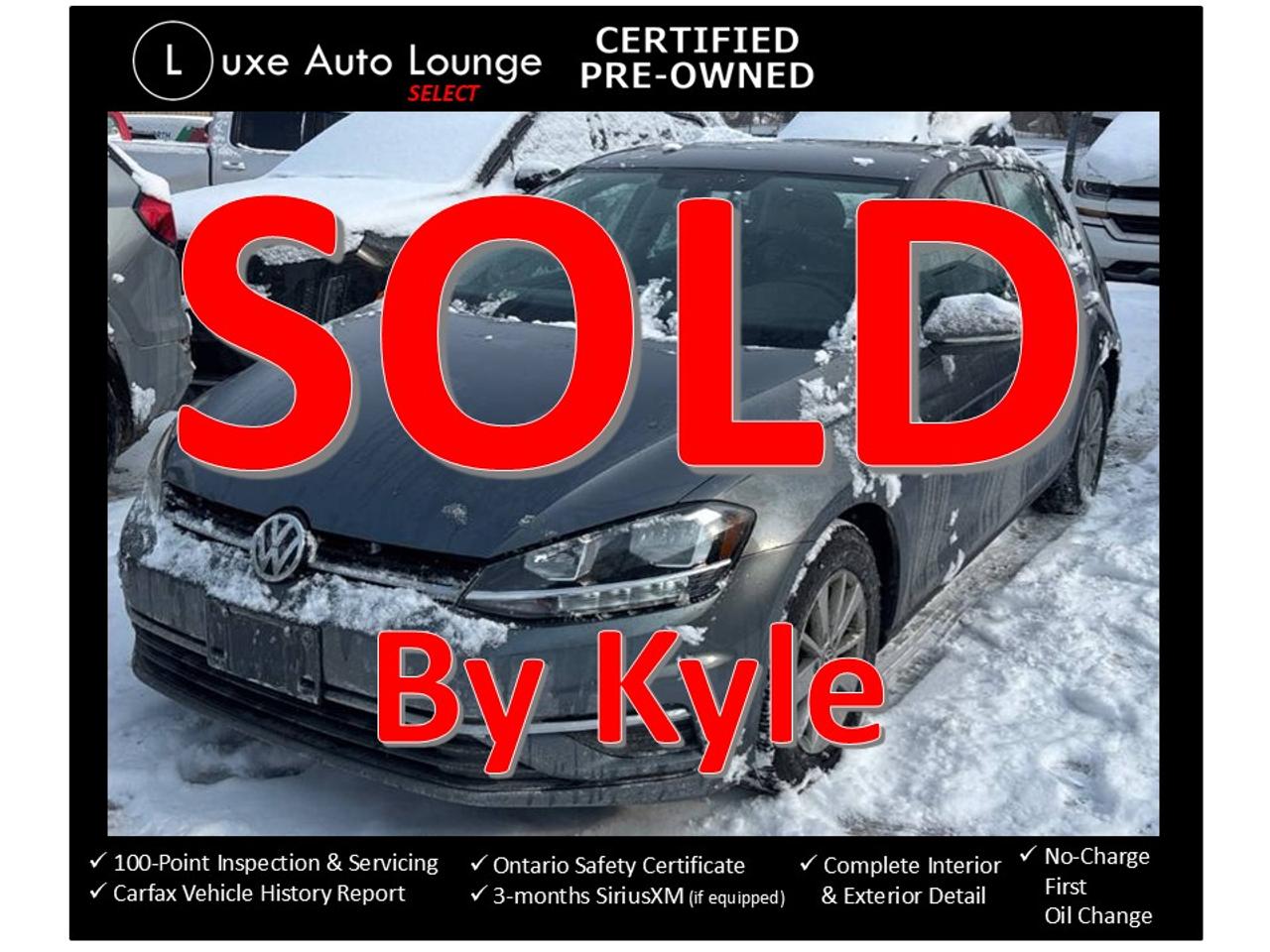 2019 Volkswagen Golf Comfortline 5SPD MANUAL!! LOW KM, HEATED SEATS!!