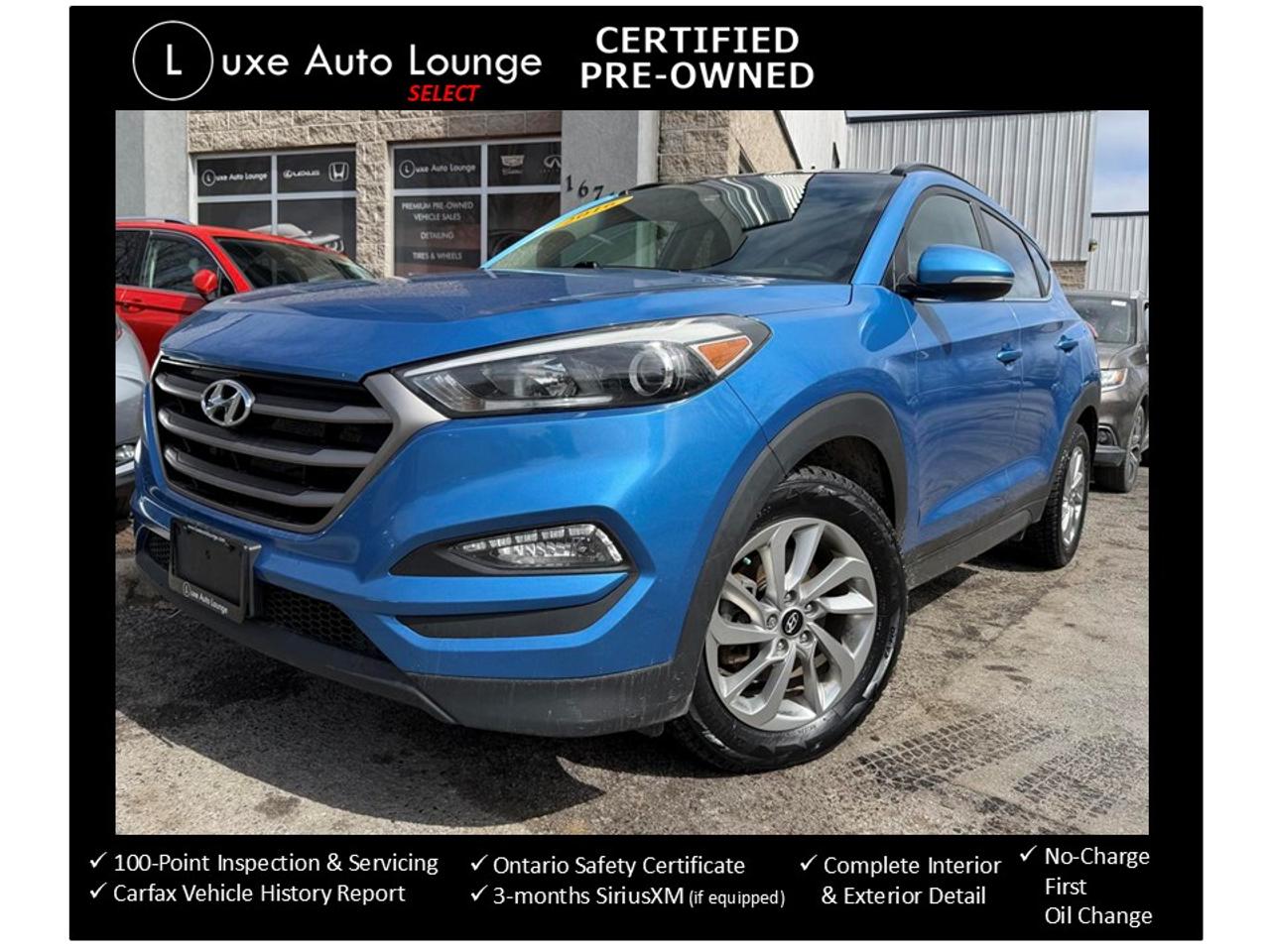 2016 Hyundai Tucson Luxury AWD, LEATHER, SUNROOF, HEATED SEATS & WHEEL