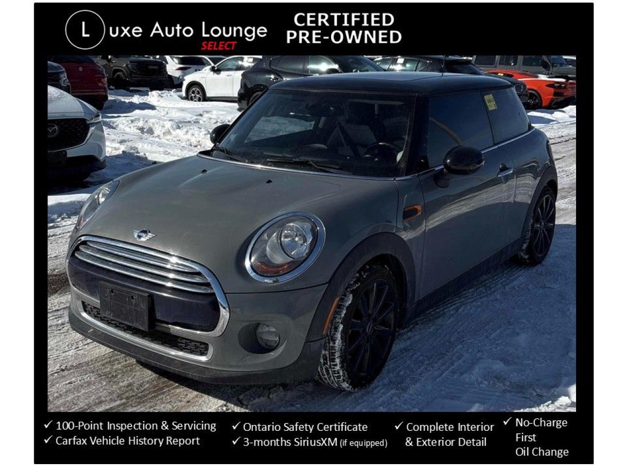 2016 MINI Cooper LOW KM!! 6SPD, HARMAN KARDON STEREO, SUNROOF!!