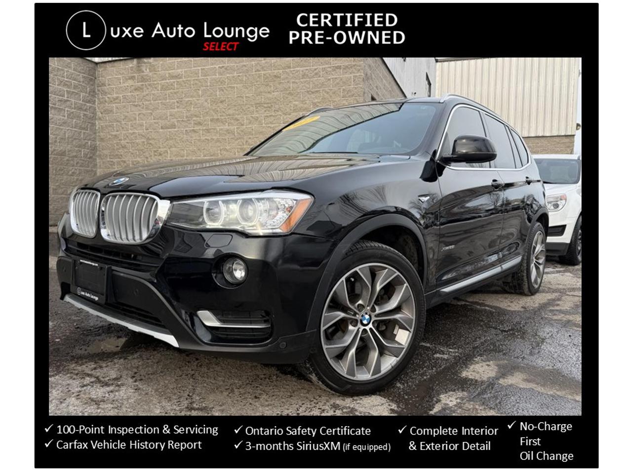 2017 BMW X3 xDrive28i - LEATHER, NAVIGATION, SUNROOF, CLEAN!!