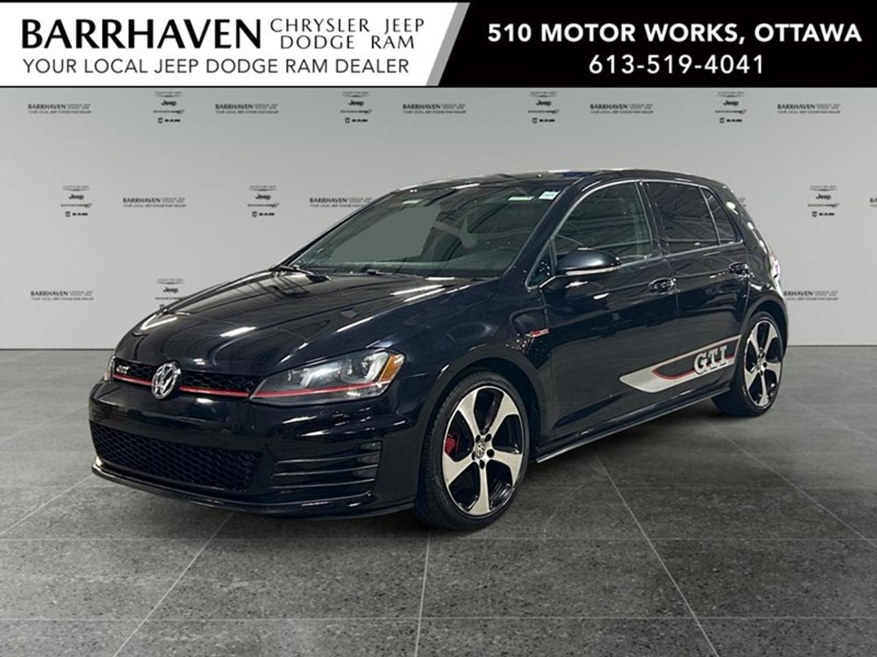 Experience the thrill of driving with the 2017 Volkswagen Golf GTI Autobahn in a stunning blue finish and a smooth front-wheel-drive. This hatchback not only exudes style but offers precise and responsive handling, making every drive a delight. The exterior features sleek lines and a modern design, complemented by alloy wheels and a distinctive sunroof/moonroof that enhances its sporty appeal. Step inside, and youll be greeted by a well-appointed interior that combines functionality with luxury. Enjoy the comfort of heated seats and a sophisticated leather steering wheel, all brought together by meticulous attention to detail. Stay connected and safe on the road with the advanced technology package, which includes a user-friendly navigation system, smart device integration, and a backup camera. The Golf GTI Autobahn also prioritizes your safety with features like lane assist and brake assist, ensuring peace of mind on every journey. Whether youre a driving enthusiast seeking performance or a busy professional in need of a reliable yet stylish vehicle, the Golf GTI Autobahn is tailored to meet your expectations. Contact our dealership today to learn more about this exceptional car and take it for a test drive!