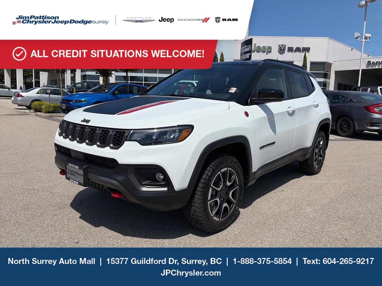 Jim Pattison Chrysler Jeep Dodge is ready to help you find your perfect vehicle. Our team of highly-experienced pros will provide you with the highest level of customer care and we are proud to offer online shopping from the comfort of your home with the new Pick, Price, Purchase Program. Browse our inventory online, create a personal account to track the vehicles youre interested in and the payment options that work best for you. Simple as that! And we will be here to answer all your questions. Visit our website, send us an email or give us a call today and let us get to work for you! Price includes freight & PDI, documentation fee ($899), A/C levy ($100), tire levy (up to $32.50), and VSA Transaction Levy ($10). Finance/lease placement fee ($599) if applicable, GST and PST are additional. Dealer-installed accessories are included, if applicable. Rebates applied after taxes. D#30394