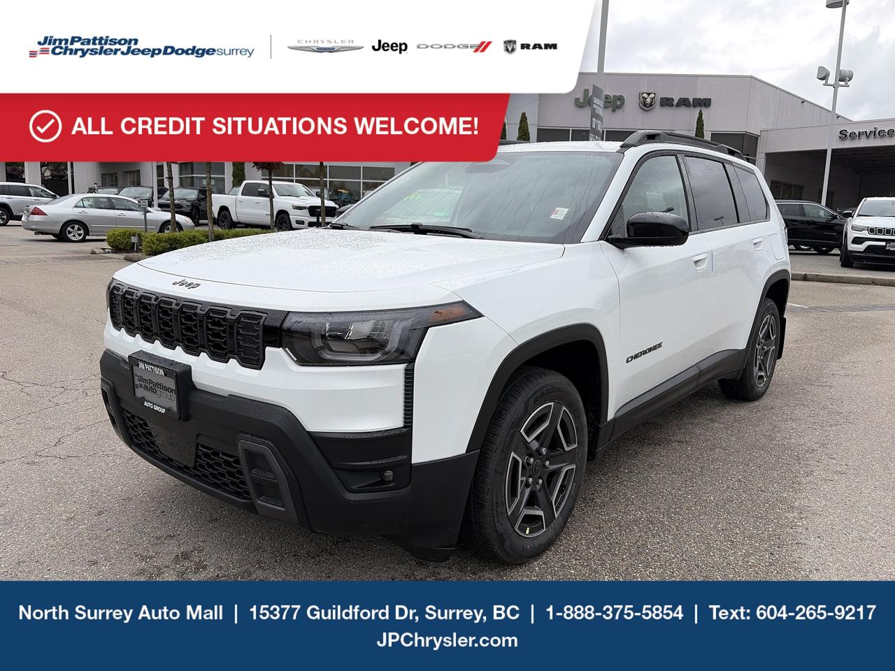 Jim Pattison Chrysler Jeep Dodge is ready to help you find your perfect vehicle. Our team of highly-experienced pros will provide you with the highest level of customer care and we are proud to offer online shopping from the comfort of your home with the new Pick, Price, Purchase Program. Browse our inventory online, create a personal account to track the vehicles youre interested in and the payment options that work best for you. Simple as that! And we will be here to answer all your questions. Visit our website, send us an email or give us a call today and let us get to work for you! Price includes freight & PDI, documentation fee ($899), A/C levy ($100), tire levy (up to $32.50), and VSA Transaction Levy ($10). Finance/lease placement fee ($599) if applicable, GST and PST are additional. Dealer-installed accessories are included, if applicable. Rebates applied after taxes. D#30394