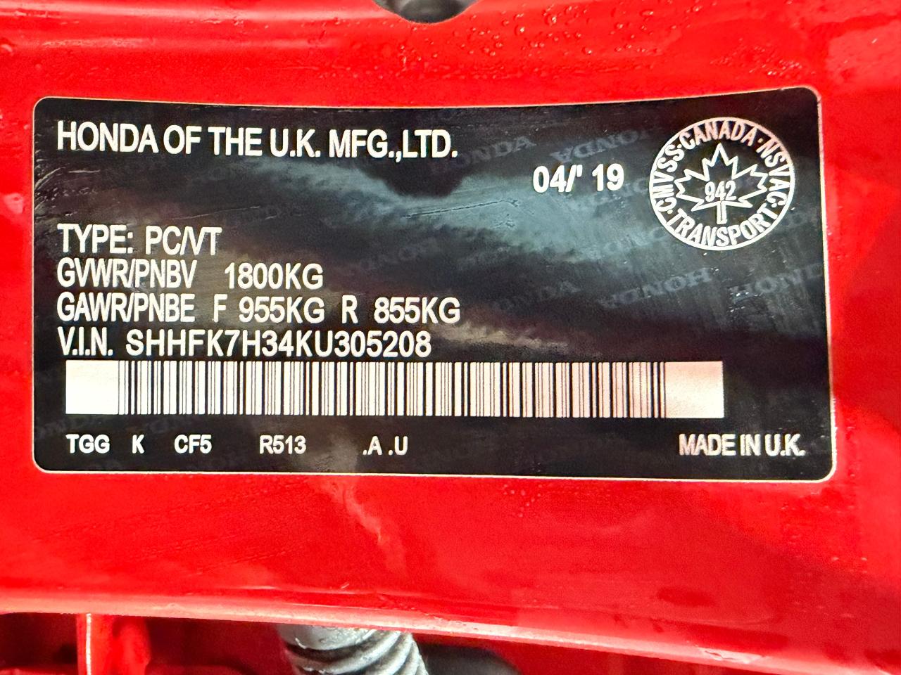 2019 Honda Civic LX+New Tires+Adaptive Cruise+CLEAN CARFAX Photo