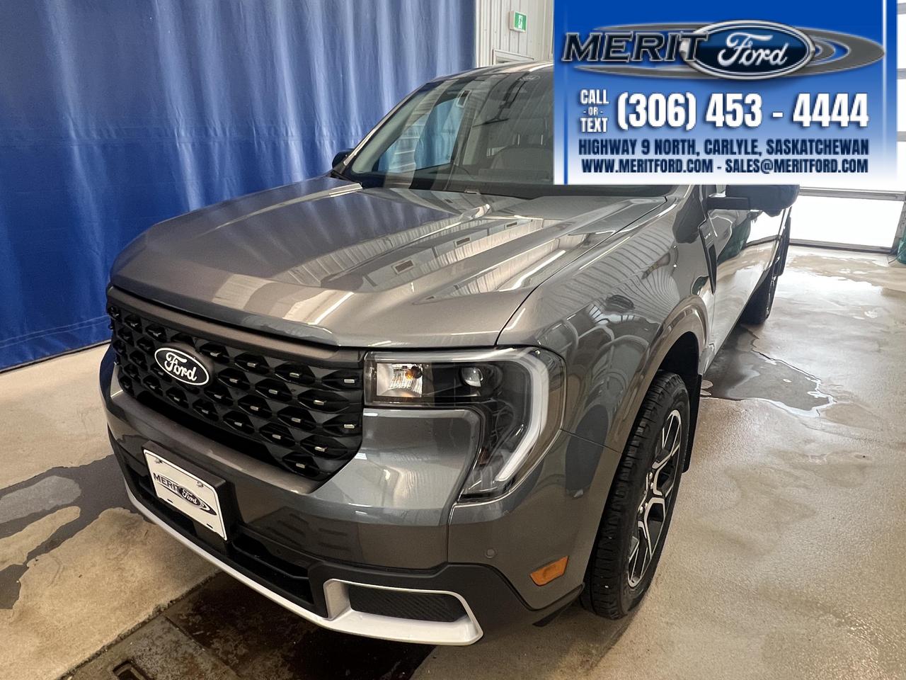 <p><strong>Experience the future of compact trucks with the 2026 Ford Maverick LARIAT!</strong> This innovative vehicle combines efficiency, style, and advanced technology to deliver an unparalleled driving experience.<br><br>- All-Wheel Drive capability for enhanced traction and control<br>- Eco-friendly 2.0L EcoBoost engine with hybrid technology<br>- Luxurious Smoked Truffled interior with ActiveX leatherette seats<br>- Advanced safety features including Blind Spot Assist and Collision Mitigation<br>- Adaptive Cruise Control with Stop-and-Go for stress-free commuting<br>- 5G Mobile Hotspot for seamless connectivity on the go<br>- Spray-In Bed Liner for added durability and versatility<br><br>Ready to experience the Mavericks cutting-edge features for yourself? Reserve your test drive today at Merit Ford Sales. Our team is eager to answer your questions and guide you through the effortless purchase process of this game-changing truck. Dont miss your chance to own the future of compact pickups!</p>