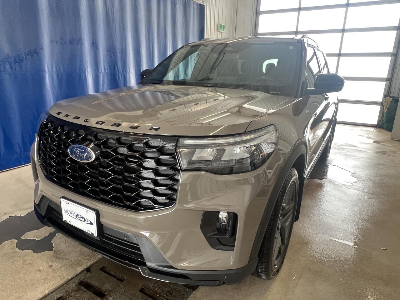 <p><strong>Experience the future of SUVs with the 2026 Ford Explorer ST-Line.</strong> This cutting-edge vehicle combines power, technology, and comfort in a sleek package thats perfect for modern families and adventure seekers alike.<br><br>- 2.3L EcoBoost engine with 4WD for optimal performance<br>- Spacious interior with seating for 6 passengers<br>- Advanced safety features including BLIS and Collision Mitigation<br>- Integrated Navigation System with Voice Activation<br>- Aerial View Camera System for enhanced visibility<br>- Heated leather steering wheel for luxurious comfort<br>- Automatic Full-Time Four-Wheel Drive for all-terrain capability<br><br>Ready to experience the future of driving? Reserve your 2026 Ford Explorer ST-Line today or contact Merit Ford Sales to schedule a test drive. Our team is here to answer any questions and guide you through the seamless process of making this exceptional SUV yours.</p>