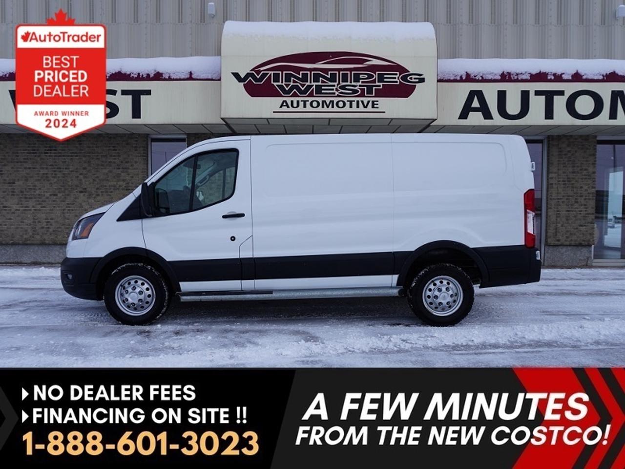 *** Dealer arranged financing on site! Quick, Simple,  no calls or waiting on bank appointments required!! Drive away today ***   NO ADMINISTRATION FEES!!

GREAT OPTIONS, GREAT VALUE, VERY LOW KMS!!! (YES, ONLY 26K KMS!!) and CLEAN! this 2024 Transit Cargo Van T-250 MUST BE SEEN!!! Definitely a RARE UNIT!!! Sharp and well-equipped featuring ALL-WHEEL DRIVE, the Low Roof configuration, and a 130" wheelbase, powered by a reliable V6 engine. This is a hard-to-find setup that delivers excellent traction, year-round confidence, and easy maneuverability.

The Low Roof AWD configuration is ideal for city driving, winter conditions, and locations where height clearance matters, while still offering a spacious cargo area for tools, equipment, or deliveries. This van shows extremely well and is ready to go immediately.

Key Features & Highlights:

- ALL-WHEEL DRIVE (AWD)
- V6 engine
- Automatic transmission
- 130" wheelbase
- Low Roof for easier clearance and access
- Spacious cargo area ready for shelving or upfitting
- Wide rear cargo doors
- Side sliding cargo door
- Backup camera
- Bluetooth connectivity
- Apple CarPlay & Android Auto
- Air conditioning
- Power windows and locks
- Durable, easy-clean commercial interior

Low-kilometre AWD Transit vans like this do not last long. Ready to go for your business or everyday commercial needs. This Transit is very clean and sharp, well maintained, and ready to go immediately. A great option for contractors, service businesses, delivery companies, and fleet buyers who want an AWD cargo van built for Canadian conditions.




Comes with a Manitoba Safety Certification, and we have many Extended Powertrain warranties available on your vehicle purchase up to 10-year coverage (on eligible vehicles see dealer for details). Financing on site with Zero down financing OAC. Trades accepted. View at Winnipeg West Automotive Group, 5195 Portage Ave. (only a couple of minutes past the new Costco) Dealer permit # 6007, Call now 1(888) 601-3023. This Car is located in Winnipeg Manitoba,  however we can have it shipped anywhere in North America relatively inexpensively.