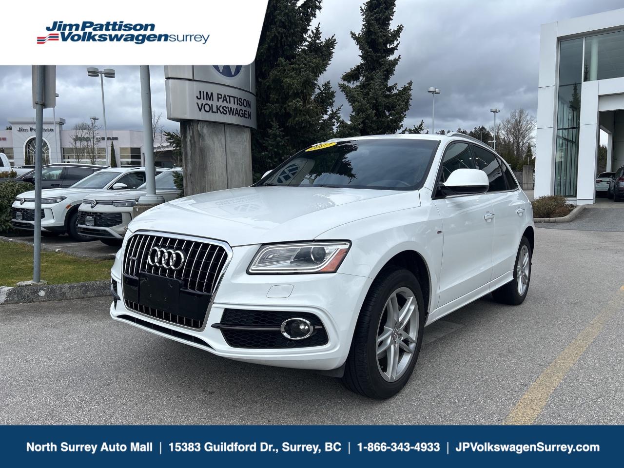 Slide behind the wheel of this 2017 Audi Q5 Progressiv and youll instantly understand why Audi drivers never look back. This isnt just an SUV  its a statement of success, refinement, and everyday versatility.

With its sleek, timeless design and signature Audi presence, the Q5 turns heads without trying too hard. The bold grille, sculpted body lines, and premium alloy wheels create a look thats both athletic and sophisticated.

Inside, youre welcomed by a meticulously crafted cabin  rich leather seating, panoramic sunroof, heated seats, and intuitive technology that keeps you connected while you stay focused on the road. Every drive feels first-class, whether its your daily commute or a weekend getaway.

Under the hood, Audis legendary engineering delivers smooth, responsive performance paired with the confidence of quattro all-wheel drive. Rain, snow, or sunshine  this Q5 grips the road and keeps you in control. Its power when you want it, comfort when you need it.

This is the perfect balance of luxury, practicality, and performance. Spacious enough for family life. Refined enough for business meetings. Fun enough for you.

If youve been waiting for the right SUV  one that feels just as good as it looks  this is it.

Dont just drive. Arrive.
Message today to book your test drive  once you experience it, you wont want to let it go.

Price includes Dealer administration fee ($695). GST and PST are additional, Finance placement fee ($495) if applicable. D#31297 Contact us today. TEXT our sales team directly at (604) 265-9157
