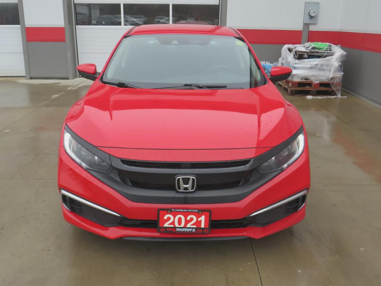 2021 Honda Civic Sedan LX  |  Clean Title | No Accidents  |  Safety Certified  |  Automatic  |  Power Windows  |  Power Locks  |  A/C  |  Digital Touchscreen  |  Lane Assist  |  Collision Warning  |  Reverse Camera  |  Econ Mode  |  Electric Parking Brake  |  Cruise Contr Photo