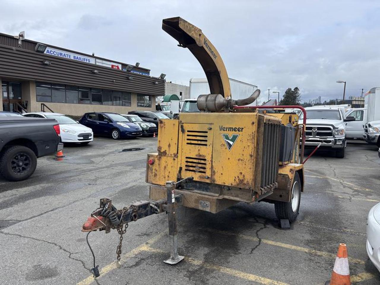 2015 Vermeer Corporation BC1200XL Chipper Shredder Cummins Diesel.GVWR: 3266 Kg (7200 lb), Brakes: Drum, Suspension: Torsion bar, Ball size: 2 5/16 inches, Tires: , Argus Advanta 235/75R17.5
 Bull dog Tongue jack capacity: 5000lb, Winch information: Model: BC1200XL winch ,Rated line pull: Fifth layer: 1217 lb and first layer 2000 lb, Rated input speed: 51rpm , includes winch controller, Model: BC1200XL T4i Engine: Cummins 3.3 L, Engine model: QSB3.3, Engine hours: 3859.2, Battery voltage 12.3 V, Chipper mouth dimensions: 32 inches L x 54 inches W, Overall dimensions:, Exterior: 16 feet 3 inches length x 18 feet 4 inches width x 8 feet, 8 feet 7 inches height, Deck: 9 feet 4 inches length x 3 feet 7 inches width x 1 feet 10 inches height Tongue length: 4 feet 6 inches
All measurements are approximate, This listing is a former municipality fleet asset.  $19,910.00 plus $375 processing fee, $20,285.00 total payment obligation before taxes.   Listing report, warranty, contract commitment cancellation fee, financing available on approved credit (some limitations and exceptions may apply). All above specifications and information is considered to be accurate but is not guaranteed and no opinion or advice is given as to whether this item should be purchased. We do not allow test drives due to theft, fraud, acts of vandalism and undetectable impaired driving. Instead we provide the following benefits: Complimentary Warranty (with options to extend), Limited Money Back Satisfaction Guarantee on Fully Completed Contracts, Contract Commitment Cancellation, and an Open-Ended Sell-Back Option. Ask seller for details or call 604-522-REPO(7376) to confirm listing availability.