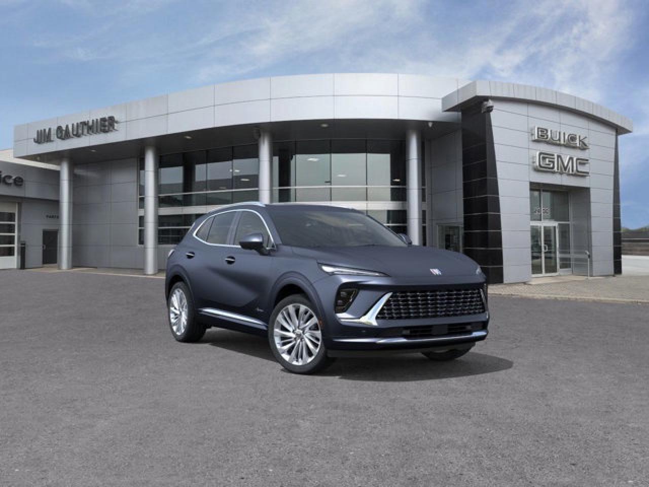 The 2026 Buick Envision Avenir blends luxury, tech, and performance into a compact luxury SUV aimed at buyers who want premium without extravagance. It features a sweeping 30-inch curved ultrawide display with a Google-based OS, wireless Apple CarPlay/Android Auto and a standard Bose audio system. Upscale interior touches include heated and ventilated front seats, ambient lighting, a panoramic roof and signature Avenir exterior styling. Under the hood, its powered by a 2.0L turbocharged engine paired with a 9-speed automatic and standard all-wheel-drive for confident handling. Safety features include adaptive cruise control, lane-keep assist, blind-spot alerts, and automatic emergency braking.