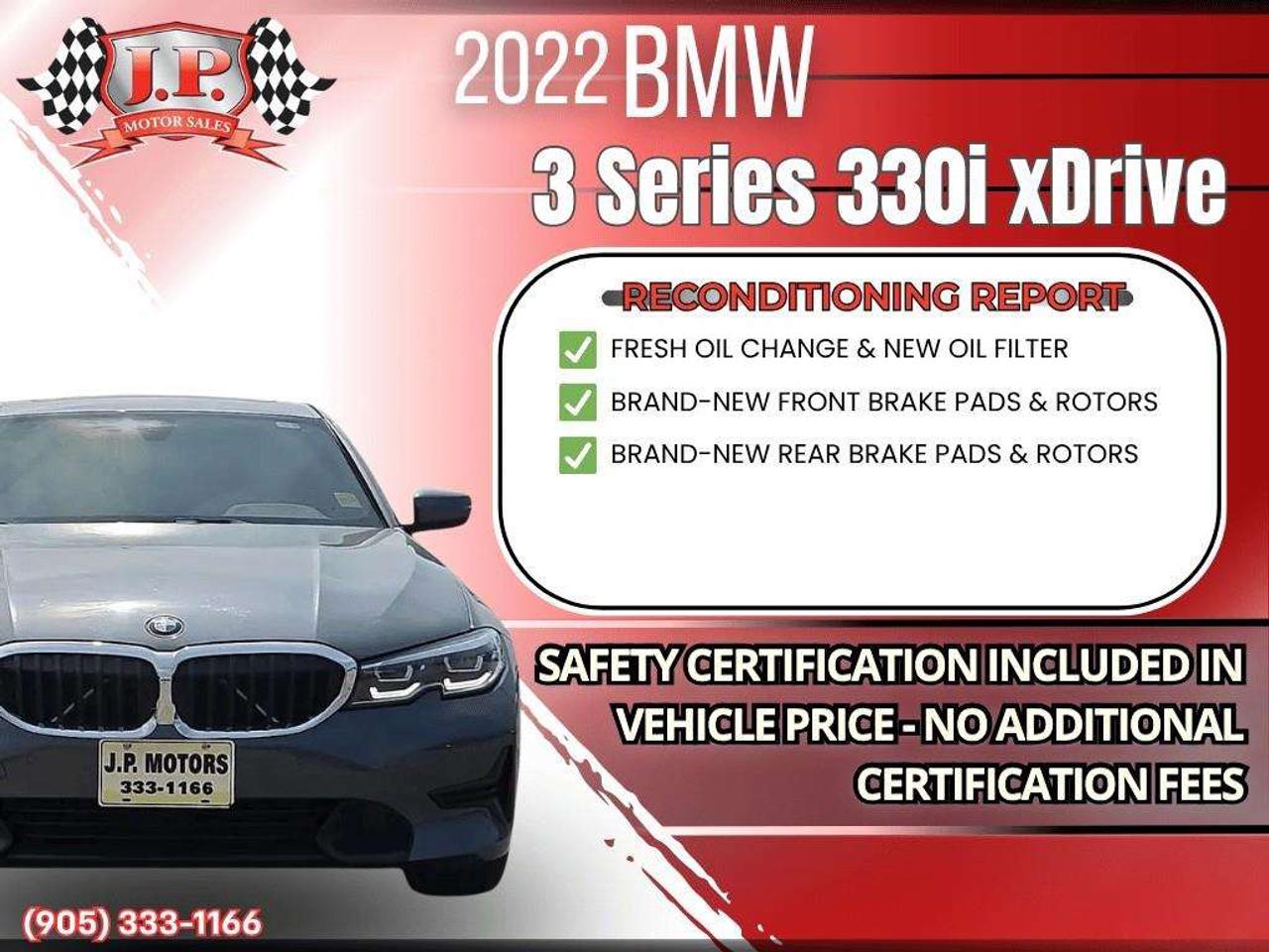 2022 BMW 3 Series i xDrive Apple CarPlay & Android Auto • Power Sunroof • Built-In Navigation System • Remote Start System • Heated Front S Photo