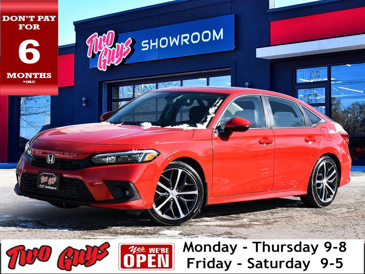 2022 Honda Civic Sedan Touring CVT Leather Sunroof Back Up Camera Photo0