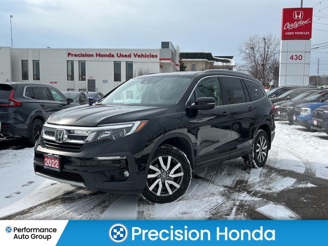 2022 Honda Pilot EX-L Navi Leather -Sunroof  CarPlay  Lanekeep Photo0