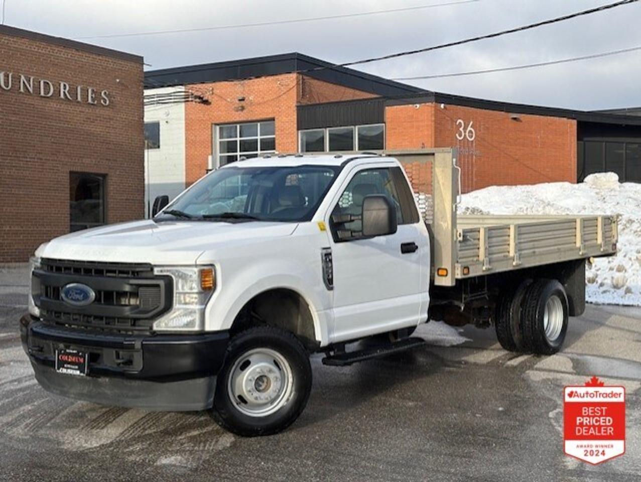 2021 Ford F-350 4WD REGULAR CAB-12.5 FT FLAT DECK-SIDE FOLD DOWNS! Photo0