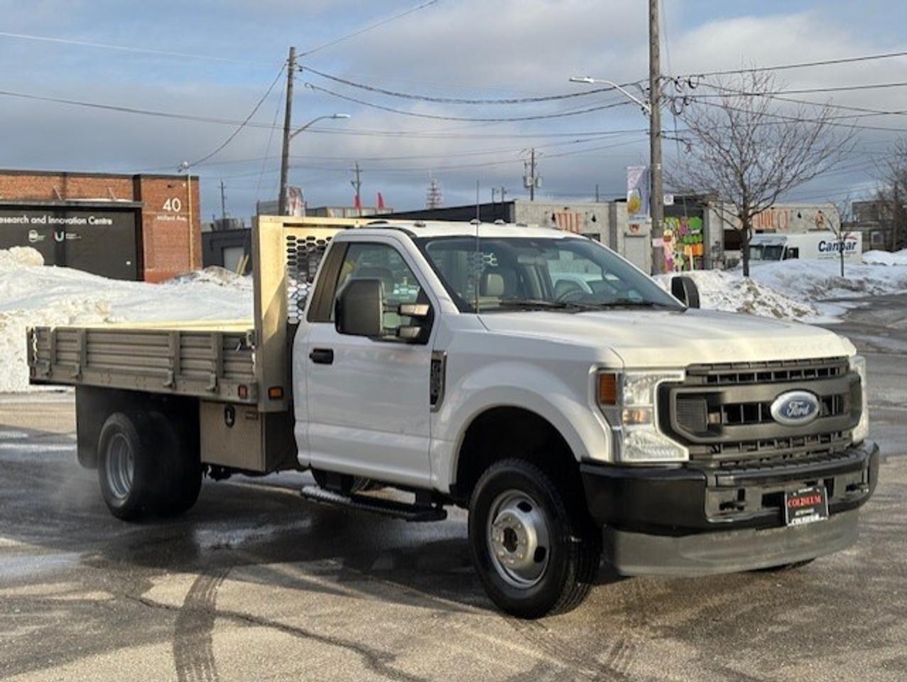 2021 Ford F-350 4WD REGULAR CAB-12.5 FT FLAT DECK-SIDE FOLD DOWNS! Photo