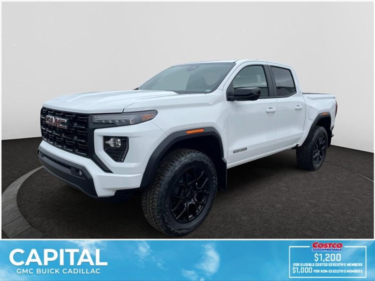 This 2026 GMC Canyon in Summit White is equipped with 4WD and Turbocharged Gas I4 2.7L/ engine.The GMC Canyon might be midsize, but its fully premium. Designed for easy access, an available easy lift and lower tailgate allows for smooth operation, while an integrated corner-step rear bumper provides efficient access to the truck bed and your cargo. Its the little things that set the Canyon apart, like its LED-signature front lighting, chrome grille surrounds and chrome mirror caps and door handles. The Canyon is takes premium comfort to a new level with features such as available soft-touch instrument panel and available heated driver and front passenger seats. The interior is also engineered to give you and your passengers an exceptional level of quiet, from noise-reducing innovations to triple door seals. This truck offers an engine lineup that delivers power and efficiency. This baby has 308 horsepower and can tow up to 3493 KG (7700 LB.). Intelligent control features, including traction control, trailer sway and hill descent control, available automatic rear locking differential, brake rotors and integrated trailer brake controller and diesel exhaust brake, to help you stay confidently in command no matter what you may be hauling or trailering. The Canyon provides intelligently placed controls and driver-centric features to keep you in touch, in charge and connected on the road, from available built-in Wi-Fi, an infotainment system with navigation and a rear-vision camera, to power outlets, rear seat reminders and access to the myGMC app. Youll also find state-of-the-art safety to help enhance your awareness of the road and surrounding vehicles, such as available forward collision alert, and more.Check out this vehicles pictures, features, options and specs, and let us know if you have any questions. Helping find the perfect vehicle FOR YOU is our only priority.P.S...Sometimes texting is easier. Text (or call) 306-801-9090 for fast answers at your fingertips!Dealer License #914248Disclaimer: All prices are plus taxes & fees. See dealer for Details. Dealer Permit # 914248 See dealer for Details.