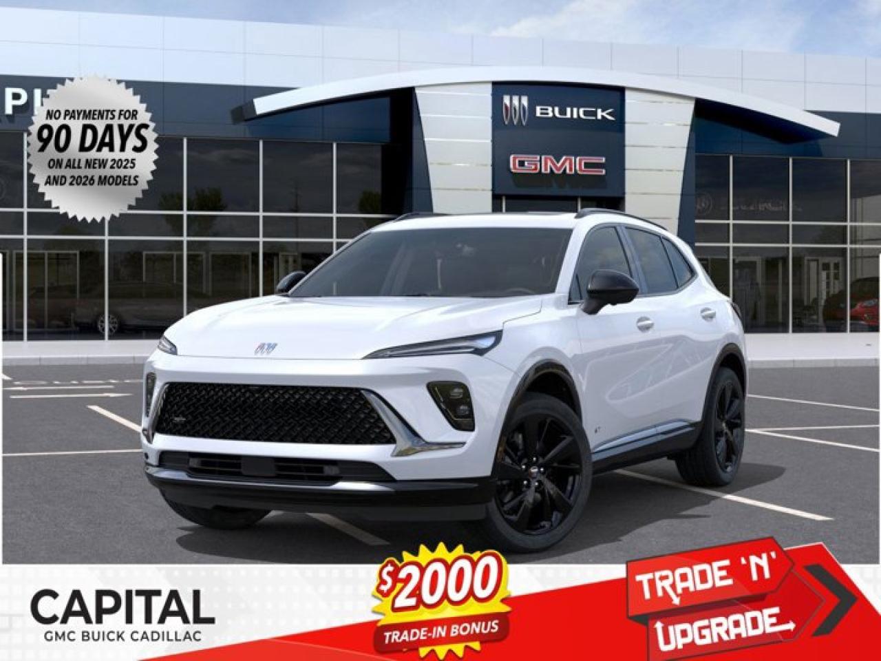 This 2026 Buick Envision in Iridescent White Tricoat is equipped with AWD and Turbocharged Gas I4 2.0L/- TBD  engine.The Buick Envision is a joy to drive and a joy to share. Its sculpted, assertive design combines dynamic lines with head-turning features to elevate expectations of what a luxury SUV can be. Simply kick your foot under the rear bumper or press a button on your key fob to open the standard hands-free power liftgate. From sculpted headlamps, signature waterfall grille to its sculpted, high-tech LED-accented taillamps and crafted chrome details all add to the signature styling of this SUV. Envisions beautifully modern interior is bound to get a few conversations started, with its spacious, welcoming design, thoughtful craftsmanship and premium amenities. The Envision offers two efficient engines: the standard 2.5L DOHC SIDI, or available 2.0L turbo. It also features available all-wheel drive, stability control and adaptive cruise control, allowing you to drive with confidence. Starting with the driver information center, youre able to stay connected to whats going on inside and outside. Envision also comes with an available built-in Wi-Fi hotspot and infotainment system, the myBuick app, Apple CarPlay and Android Auto, staying connected on the go has never been easier or more convenient. Youll also find a comprehensive suite of safety features such as rear cross traffic alert, an intelligent air bag system, safety alert seat, surround vision, lane keep assist and OnStar, all working to help keep you confident on the road.Check out this vehicles pictures, features, options and specs, and let us know if you have any questions. Helping find the perfect vehicle FOR YOU is our only priority.P.S...Sometimes texting is easier. Text (or call) 306-801-9090 for fast answers at your fingertips!Dealer License #914248Disclaimer: All prices are plus taxes & fees. See dealer for Details. Dealer Permit # 914248 See dealer for Details.