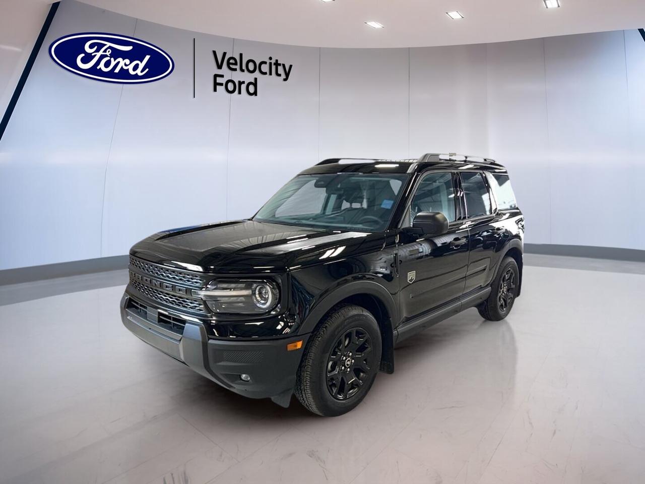 Meet the brand new 2026 Ford Bronco Sport Big Bend, now at Velocity Ford in Moose Jaw. Finished in Black with a Black interior, this 4-door SUV is built for drivers who want everyday comfort with real all-weather confidence. With an automatic transmission and a 1.5-litre gas engine, its ready for commutes, weekend plans, and changing Prairie conditions.

The 2026 Ford Bronco Sport Big Bend keeps things simple and capable. Four-wheel drive helps you stay sure-footed when roads turn slick or gravel gets loose. Inside, youll find smart, practical features that make daily driving easier, from push-button start to automatic climate control. Its a new SUV that feels ready for real life, right from the first kilometer.

FEATURES OF THE Bronco Sport Big Bend
»» Four-wheel drive for confident traction  
»» 1.5-litre gas engine capability  
»» 8-speed automatic transmission smooth shifting  
»» Four-door SUV practicality for daily use  

ADVANCED SAFETY FEATURES
»» Anti-lock braking system helps maintain control  
»» Stability control supports confident handling  
»» Blind spot monitor for safer lane changes  
»» Lane departure warning adds extra awareness  

PERFORMANCE AND EFFICIENCY
»» 1.5-litre gas engine for daily driving  
»» Automatic transmission for smooth, easy operation  
»» 8-speed gearing helps responsive acceleration  
»» Four-wheel drive for all-season capability  

COMFORT AND CONVENIENCE
»» Automatic climate control keeps cabin comfortable  
»» Heated front seats for cold mornings  
»» Drivers seat lumbar support adds comfort  
»» Power windows and power steering convenience  

TECHNONOLGY AND CONNECTIVITY
»» Bluetooth integration for hands-free calling  
»» Steering wheel audio controls stay focused  
»» Satellite radio for more listening choice  
»» WiFi hotspot helps keep devices connected  

CARGO SPACE
»» Rear trunk access for easy loading  
»» Four-door layout improves passenger entry  
»» Practical SUV shape for everyday hauling  
»» Tinted windows help protect stored items  

WHAT OTHER OWNERS LIKE
»» Confident feel from four-wheel drive  
»» Easy parking with backup camera  
»» Helpful driver aids for daily commuting  
»» Comfortable cabin with heated front seats  

This SUV also includes key essentials for peace of mind, such as a backup camera, tire pressure monitoring, child safety locks, multiple airbags including side impact and head side airbags, and heated mirrors with electric mirror adjustment. LED headlamps and automatic headlights help you see and be seen when conditions change quickly.

This 2026 Ford Bronco Sport Big Bends VIN is: 3FMCR9BN0TRE09924.