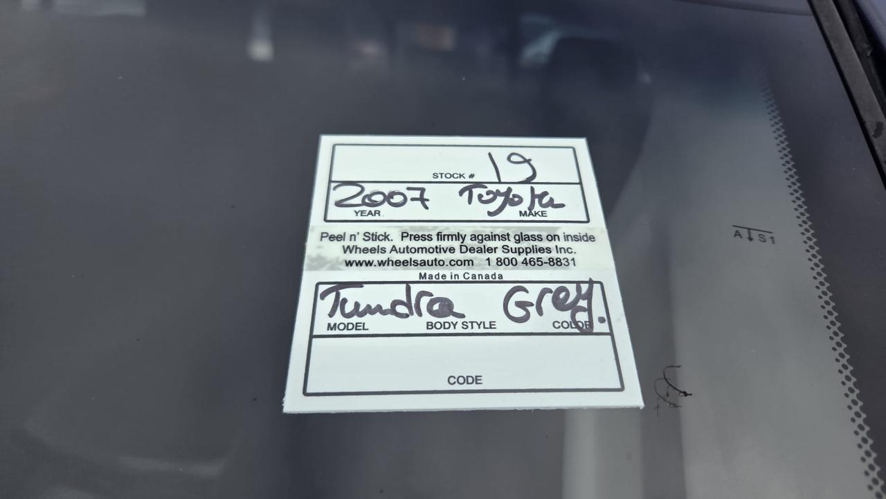 2007 Toyota Tundra SR5, 5.7L V8, NO ACCIDENTS, WELL SERVICED, CERT Photo