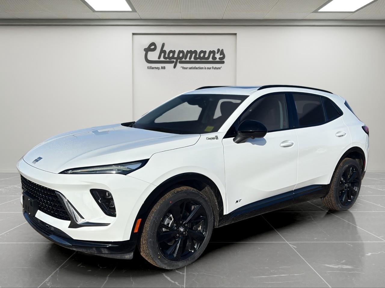 <p>Sleek styling meets premium refinement in this <strong>2026 Buick Envision Sport Touring AWD</strong>, finished in <strong>Summit White with a Garnet interior and Ebony accents</strong>. Designed to deliver luxury, technology, and confident all-weather performance, the Envision Sport Touring combines sporty design with the quiet, refined ride Buick is known for.</p><p>Powering this Envision is a responsive <strong>2.0L turbocharged 4-cylinder engine paired with a smooth 9-speed automatic transmission</strong>, delivering strong performance and efficient everyday driving. With <strong>All-Wheel Drive capability</strong>, this SUV provides confident traction and control in changing road conditions.</p><p>Inside, the cabin blends premium materials with advanced technology. A stunning <strong>ultra-wide 30" diagonal display with Google built-in</strong> integrates navigation, wireless Apple CarPlay, Android Auto, and personalized profiles into a seamless digital cockpit. <strong>Perforated leather-appointed seating, heated front seats, a heated steering wheel, and ambient lighting</strong> create a refined interior environment designed for comfort and style.</p><h3><strong>Performance & Capability</strong></h3><p>Confident turbocharged performance with premium ride quality.</p><ul><li><p>2.0L Turbocharged 4-Cylinder Engine</p></li><li><p>9-Speed Automatic Transmission</p></li><li><p>Intelligent All-Wheel Drive</p></li><li><p>Engine Stop-Start System</p></li><li><p>20" Aluminum Wheels with Carbon Flash Metallic Finish</p></li></ul><h3><strong>Interior Comfort & Convenience</strong></h3><p>Luxury comfort designed for everyday driving.</p><ul><li><p>Perforated Leather-Appointed Seats</p></li><li><p>Heated Front Seats</p></li><li><p>Heated Leather-Wrapped Flat-Bottom Steering Wheel</p></li><li><p>8-Way Power Driver Seat with 4-Way Lumbar Support</p></li><li><p>Driver Seat Memory Settings</p></li><li><p>Ambient Interior Lighting</p></li><li><p>Buick QuietTuning with Active Noise Cancellation</p></li><li><p>Rear Cargo Cover</p></li></ul><h3><strong>Technology & Connectivity</strong></h3><p>Advanced technology with an immersive digital experience.</p><ul><li><p>Ultra-Wide 30" Diagonal Display with Google Built-In</p></li><li><p>Navigation Capability</p></li><li><p>Wireless Apple CarPlay</p></li><li><p>Wireless Android Auto</p></li><li><p>Bose 9-Speaker Premium Audio System</p></li><li><p>Wireless Charging</p></li><li><p>Remote Vehicle Start</p></li><li><p>Universal Home Remote</p></li><li><p>SiriusXM Capability</p></li><li><p>OnStar Basics (Up to 8 Years)</p></li></ul><h3><strong>Safety & Driver Assistance</strong></h3><p>Comprehensive driver-assist technology designed for confidence.</p><ul><li><p>Adaptive Cruise Control</p></li><li><p>HD Surround Vision</p></li><li><p>Head-Up Display</p></li><li><p>Forward Collision Alert</p></li><li><p>Enhanced Automatic Emergency Braking</p></li><li><p>Blind Zone Steering Assist</p></li><li><p>Rear Cross Traffic Braking</p></li><li><p>Rear Pedestrian Alert</p></li><li><p>Reverse Automatic Braking</p></li><li><p>Traffic Sign Recognition</p></li><li><p>Lane Keep Assist with Lane Departure Warning</p></li><li><p>Side Bicyclist Alert</p></li><li><p>Following Distance Indicator</p></li><li><p>IntelliBeam Automatic High Beams</p></li></ul><h3><strong>Exterior Highlights</strong></h3><p>Sport Touring styling with modern Buick design.</p><ul><li><p>Summit White Exterior</p></li><li><p>Enhanced LED Headlamps</p></li><li><p>Power Heated Outside Mirrors with Memory</p></li><li><p>20" Carbon Flash Metallic Aluminum Wheels</p></li><li><p>Panoramic Moonroof</p></li><li><p>Sport Touring Design Elements</p></li></ul><p>With sophisticated styling, advanced technology, premium interior materials, and confident AWD capability, this <strong>2026 Buick Envision Sport Touring</strong> delivers a refined SUV experience that blends luxury, performance, and modern connectivity.</p><p>2 Year/24,000 kilometer* Complimentary Oil Changes (2 total)</p><p>3 Year/60,000 kilometer* Base Warranty Coverage</p><p>5 Year/100,000 kilometer* Powertrain Component Warranty Coverage</p><p>5 Year/100,000 kilometer* Courtesy Transportation and 24/7 Roadside Assistance</p><p>6 Year/160,000 kilometer* Sheet Metal (Rust Through) Perforation Warranty Coverage</p><p>*Whichever Comes First.</p><p>Price Includes Dealer Fee.</p><p>Price Excludes PST & GST.</p><p>Financing Options Available, Call For More Details.</p> <p><strong>*While every reasonable effort is made to ensure the accuracy of this information, we are not responsible for any error or omissions contained on these pages. Please verify any information in question with Chapman Motors Ltd.</strong></p>