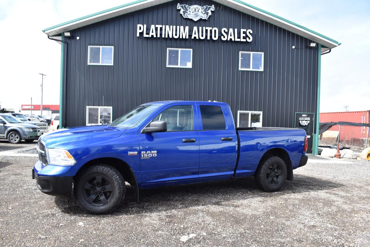 <h1 data-start=91 data-end=136>🔥 2019 RAM 1500 CLASSIC TRADESMAN 4x4 🔥</h1><h2 data-start=137 data-end=197>💪 5.7L HEMI V8 | QUAD CAB | 64 BOX | 4x4 | 188,172 KMS</h2><p data-start=199 data-end=374>Need HEMI power in a practical, hardworking package? This <strong data-start=257 data-end=301>2019 Ram 1500 Classic Tradesman Quad Cab</strong> delivers serious capability, proven reliability, and everyday usability.</p><p data-start=376 data-end=478>Finished in a sharp <strong data-start=396 data-end=413>Blue exterior</strong> with a clean, durable interior &mdash; this truck is built to perform.</p><hr data-start=480 data-end=483><h2 data-start=485 data-end=515>🚨 PERFORMANCE & CAPABILITY</h2><p data-start=516 data-end=694>✔️ Legendary <strong data-start=529 data-end=545>5.7L HEMI V8</strong><br data-start=545 data-end=548>✔️ <strong data-start=551 data-end=582>4x4 with 4WD Lock & 4WD Low</strong><br data-start=582 data-end=585>✔️ Tow/Haul Mode<br data-start=601 data-end=604>✔️ Trailer Hitch Receiver<br data-start=629 data-end=632>✔️ Dual Exhaust<br data-start=647 data-end=650>✔️ <strong data-start=653 data-end=694>64 Box &ndash; The Ideal Work & Haul Size</strong></p><p data-start=696 data-end=752>Built to tow. Built to haul. Built for Canadian winters.</p><hr data-start=754 data-end=757><h2 data-start=759 data-end=784>🛠️ TRADESMAN FEATURES</h2><p data-start=785 data-end=1078>✔️ <strong data-start=788 data-end=800>Quad Cab</strong> &ndash; Extended rear seating with rear doors<br data-start=840 data-end=843>✔️ Durable Cloth Interior<br data-start=868 data-end=871>✔️ Fold-Down Center Console w/ Cupholders<br data-start=912 data-end=915>✔️ Air Conditioning<br data-start=934 data-end=937>✔️ AM/FM Radio w/ Media Inputs<br data-start=967 data-end=970>✔️ <strong data-start=973 data-end=991>Back-Up Camera</strong><br data-start=991 data-end=994>✔️ Power Windows & Locks<br data-start=1018 data-end=1021>✔️ Steering Wheel Audio Controls<br data-start=1053 data-end=1056>✔️ Spray-In Bedliner</p><hr data-start=1080 data-end=1083><h2 data-start=1085 data-end=1103>❄️ WINTER READY</h2><p data-start=1104 data-end=1185>✔️ 4x4 System<br data-start=1117 data-end=1120>✔️ Aggressive All-Terrain Tires<br data-start=1151 data-end=1154>✔️ Excellent Ground Clearance</p><hr data-start=1187 data-end=1190><h2 data-start=1192 data-end=1213>📊 VEHICLE DETAILS</h2><p data-start=1214 data-end=1320>&bull; 188,172 Kilometers<br data-start=1234 data-end=1237>&bull; 5.7L HEMI V8<br data-start=1251 data-end=1254>&bull; 4x4<br data-start=1259 data-end=1262>&bull; Quad Cab<br data-start=1272 data-end=1275>&bull; <strong data-start=1277 data-end=1289>64 Box</strong><br data-start=1289 data-end=1292>&bull; Strong Running Condition</p><hr data-start=1322 data-end=1325><h2 data-start=1327 data-end=1346>💥 WHY THIS RAM?</h2><p data-start=1347 data-end=1558>The 5.7L HEMI is one of the most trusted V8 engines on the market. If you need dependable power, real truck capability, and a practical bed size without paying new-truck prices &mdash; this Ram delivers serious value.</p><p data-start=1560 data-end=1584>Tough. Reliable. Proven.</p><hr data-start=1586 data-end=1589><h3 data-start=1591 data-end=1636>📍 Available Now at Platinum Auto Sales</h3><p data-start=1637 data-end=1686 data-is-last-node= data-is-only-node=>📞 Message or Call Today to Book Your Test Drive!</p><p data-start=1637 data-end=1686 data-is-last-node= data-is-only-node=>&nbsp;</p><pre><strong><span style=color: #3e4153; font-family: Larsseit, Arial, sans-serif; font-size: 16px; white-space: pre-line; background-color: #f8f9f9;>DEALER PERMIT # 4744</span></strong><br><br><span style=color: #3e4153; font-family: Larsseit, Arial, sans-serif; font-size: 16px; white-space: pre-line; background-color: #f8f9f9;>FRESH MB SAFETY</span><br><br><span style=color: #3e4153; font-family: Larsseit, Arial, sans-serif; font-size: 16px; white-space: pre-line; background-color: #f8f9f9;>200 POINT INSPECTION SO YOU CAN BUY WITH CONFIDENCE</span><br><br><span style=color: #3e4153; font-family: Larsseit, Arial, sans-serif; font-size: 16px; white-space: pre-line; background-color: #f8f9f9;>CARFAX available</span><br><br><span style=color: #3e4153; font-family: Larsseit, Arial, sans-serif; font-size: 16px; white-space: pre-line; background-color: #f8f9f9;>LOW RATE FINANCING AVAILABLE *OAC</span><br><br><span style=color: #3e4153; font-family: Larsseit, Arial, sans-serif; font-size: 16px; white-space: pre-line; background-color: #f8f9f9;>All trades considered</span><br><br><span style=color: #3e4153; font-family: Larsseit, Arial, sans-serif; font-size: 16px; white-space: pre-line; background-color: #f8f9f9;>Extended Warranty available</span><br><br><span style=color: #3e4153; font-family: Larsseit, Arial, sans-serif; font-size: 16px; white-space: pre-line; background-color: #f8f9f9;><strong>Platinum Auto Sales </strong></span><span style=color: #3e4153; font-family: Larsseit, Arial, sans-serif;><span style=font-size: 16px; white-space: pre-line;><strong>conveniently</strong></span></span><strong style=color: #3e4153; font-family: Larsseit, Arial, sans-serif; font-size: 16px; white-space: pre-line;>&nbsp;located off the East Perimeter Hwy at our NEW LOCATION 240 TRANSPORT RD!</strong></pre><pre><br><span style=color: #3e4153; font-family: Larsseit, Arial, sans-serif; font-size: 16px; white-space: pre-line; background-color: #f8f9f9;>THE MPI TIRE PROGRAM IS AVAILABLE MSG FOR DETAILS</span><br><br><span style=color: #3e4153; font-family: Larsseit, Arial, sans-serif; font-size: 16px; white-space: pre-line; background-color: #f8f9f9;>MPI GLASS DIRECT REPAIR/REPLACEMENT</span><br><br><span style=color: #3e4153; font-family: Larsseit, Arial, sans-serif; font-size: 16px; white-space: pre-line; background-color: #f8f9f9;>Open 6 days a week Mon-Friday 9-6 Sat 9-4</span><br><br><strong><span style=color: #3e4153; font-family: Larsseit, Arial, sans-serif; font-size: 16px; white-space: pre-line; background-color: #f8f9f9;>REMEMBER THERES NO BETTER DEAL THEN A PLATINUM DEAL!</span></strong><br><br><br><br><br><span style=color: #3e4153; font-family: Larsseit, Arial, sans-serif; font-size: 16px; white-space: pre-line; background-color: #f8f9f9;>Disclaimer: Please call dealership for availability. Price excludes taxes. Accepted payment methods: Cash, Debit, Certified Cheque, Bank Draft & Credit Cards(surcharge applies to all credit card purchases over $1000).</span></pre>
