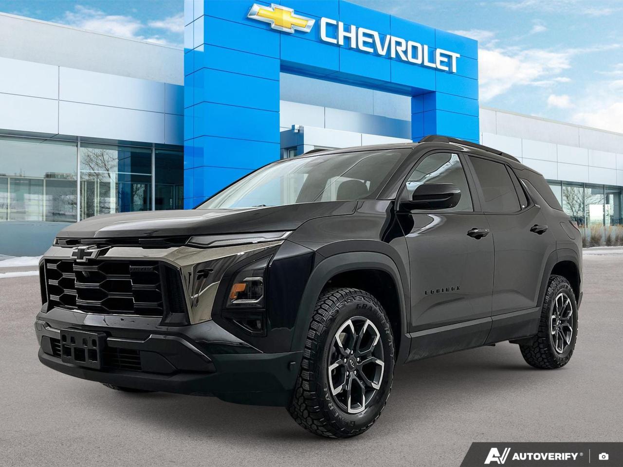 Clean CARFAX | Panoramic Sunroof | Convenience Package | Convenience II Package | Power Lift Gate | Heated Steering Wheel | Heated Seats | Wireless Phone Charging | Heated Mirrors |
Discover the future of SUVs with the 2026 Chevrolet Equinox AWD ACTIV! This gently used model combines cutting-edge technology with rugged versatility, perfect for urban adventurers and tech-savvy families alike.

- Advanced Safety & Technology Package for peace of mind
- All-terrain tires and AWD for superior handling in any condition
- Adaptive cruise control for effortless highway driving
- Wi-Fi Hotspot capability to keep you connected on the go
- Keyless open and start for ultimate convenience
- Teen Driver feature to promote safe driving habits
- Sleek Mosaic Black Metallic exterior with stylish Maple Sugar interior

Experience the Equinox difference today! Reserve your test drive online or contact Birchwood Chevrolet Buick GMC to start your purchase journey. Our team is ready to answer any questions and help you find the perfect SUV for your lifestyle.
All of our quality pre-owned vehicles are delivered with the following:
· a Birchwood Certified 152 pt Inspection
· a full tank of fuel
· Full service records (if available)
· a CARFAX report

Click, call (204) 837-5811, or visit Birchwood Chevrolet Buick GMC at the Birchwood Auto Park, 3965 Portage Avenue West at the Perimeter.

Special Financing Available! Price does not include taxes. Dealer Permit #4240.
Dealer permit #4240