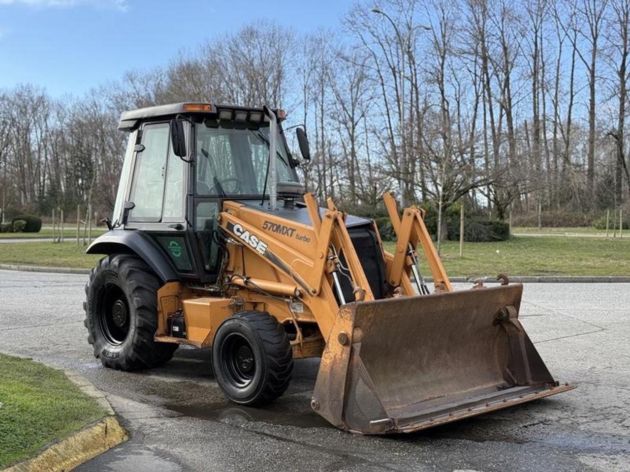 This 2005 CASE 570 MXT Turbo 4x4 wheel loader is powered by a 3.9L Case 4-390 4-cylinder turbo diesel paired with a manual transmission and four-wheel drive. Rated between 73 and 80 horsepower with up to 200249 lb-ft of torque, it has an operating weight of approximately 10,34710,732 lbs, a loader lift capacity of 6,503 lbs, and a breakout force of 9,271 lbs. The machine is equipped with a clamshell bucket and offers a maximum travel speed of approximately 25 mph. Overall dimensions are approximately 17 feet long, 6 feet 10 inches wide, and 9 feet 2 inches high, providing a capable and compact setup suitable for construction, material handling, or job site use. This item is currently OFFSITE. You must register an appointment with our office to schedule an offsite viewing. Appointments must be made a minimum of one business day in advance (and as defined by the days that Repo.com is open for business) before your appointment can be scheduled and confirmed. We may, at our own discretion, instead opt to transport smaller items to Repo.coms main yard for viewing purposes.  $19,530.00 plus $375 processing fee, $19,905.00 total payment obligation before taxes.   Listing report, warranty, contract commitment cancellation fee, financing available on approved credit (some limitations and exceptions may apply). All above specifications and information is considered to be accurate but is not guaranteed and no opinion or advice is given as to whether this item should be purchased. We do not allow test drives due to theft, fraud, acts of vandalism and undetectable impaired driving. Instead we provide the following benefits: Complimentary Warranty (with options to extend), Limited Money Back Satisfaction Guarantee on Fully Completed Contracts, Contract Commitment Cancellation, and an Open-Ended Sell-Back Option. Ask seller for details or call 604-522-REPO(7376) to confirm listing availability.