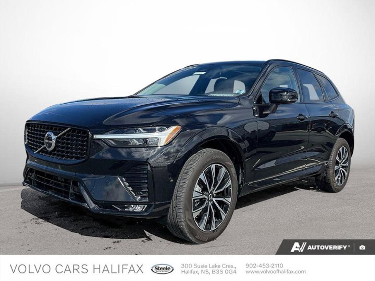 *2025 XC60 Plus B5 - 22,210KM - Certified by Volvo *This *2025 Volvo XC60 Plus AWD* with 22,210KM has completed a *Volvo Certified Pre-Owned (CPO) inspection and service*, along with a full mechanical inspection, brake and tire measurement, road test by a certified technician, and professional interior and exterior detailing, and it *passed inspection without requiring corrective mechanical repairs*. Finished in *Onyx Black* with a *Charcoal interior*, this midsize luxury SUV is powered by Volvos *B5 mild-hybrid engine paired with an automatic transmission and All Wheel Drive*, delivering smooth performance and confident year-round capability. The *Plus* trim offers a well-balanced level of comfort and technology, and this example is equipped with the *Climate Package* for added cold-weather comfort. This *one-owner XC60 with a clean accident history* represents a low-kilometer, well-maintained example of Volvos popular SUV. We invite you to *book a viewing and test drive* to determine if this vehicle is the right fit for your needs.*Visit us today at Volvo Cars Halifax, 300 Susie Lake Crescent, Bayers Lake.**Certified by Volvo*When you buy a Certified by Volvo vehicle, youre getting more than a great previously owned vehicle. Youre getting our commitment to your satisfaction. We accept only the best pre-owned Volvos, and we make them even better with our signature quality and safety.-SUPERIOR VEHICLES. EXCEPTIONAL VALUE.Each Certified by Volvo vehicle has to meet the strictest criteria, and is backed by our best-in-class warranty.-COMPREHENSIVE INSPECTION STANDARDSEach model has to pass a rigorous 170-point test, history investigation and thorough inspection before we issue CarFax certification. All pre-owned vehicles receive the latest software upgrades, and Volvo-approved checks to certify they meet our safety, performance, and appearance standards.- 5 Year / Unlimited Mileage WarrantyThe factory-backed warranty fully covers every part of your Certified by Volvo vehicle that is not specifically excluded, including the replacement or repair of thousands of components. We also include free roadside assistance and a zero deductible for all warranty visits. You also have the option to add up to 5 years of extra coverage with Volvo Increased Protection.**Calculated from the original in-service date and zero kilometers.BUY SAFE, DRIVE SAFEYour best pre-owned vehicle buying experience. Why choose Volvo Cars Halifax?Our best price upfront. Zero hassles. Competitive market based no-haggle price is the same online as it is on the lot, and we offer great flexible financing & leasing options.Extraordinary reconditioning to meet our high standards. We provide documentation including Carfax reports.Expert knowledge and full disclosure pricing up front that you can understand.On line virtual trade assessments on your current car. With the right information you provide, we will give you a value your current car is worth on trade based on the current market***An extraordinary ownership experience after the sale with top rated services and communication.-although every precaution has been made to depict this vehicle accurately, some data may be lost or reconfigured on upload. Please contact us directly to confirm actual vehicle equipment and details. It is the sole responsibility of the purchaser to verify all options to be accurate.***final assessment by Volvo Cars Halifax in person prior to contract/deal finalization to confirm actual condition and validation of trade in offer.