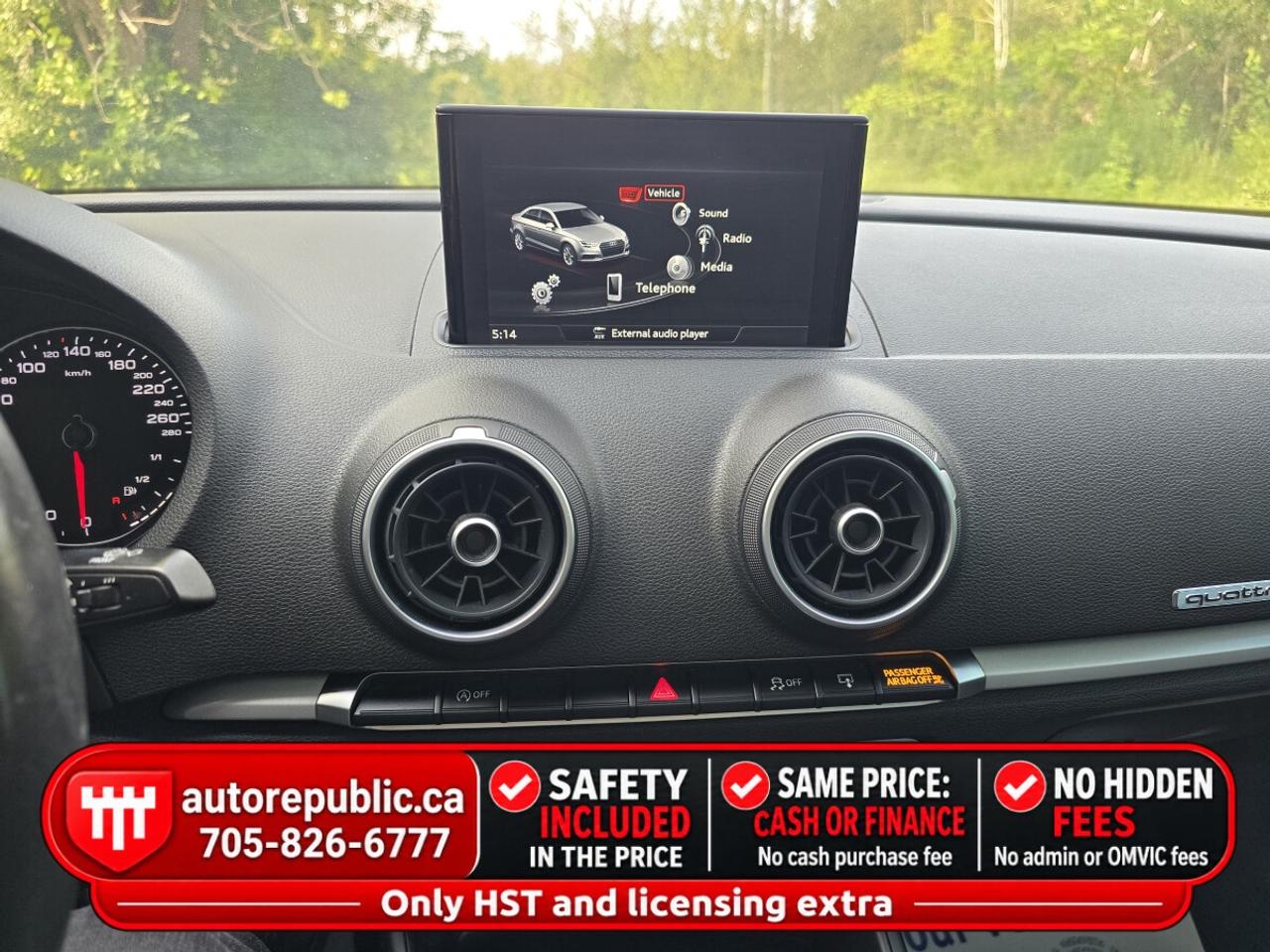 2017 Audi A3 Premium Quattro Certified No Accidents Photo
