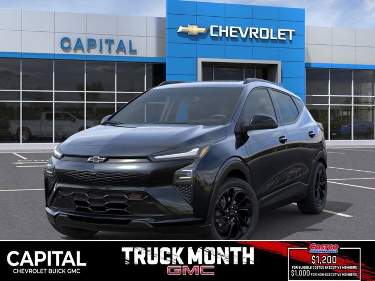 This Chevrolet Bolt delivers a Electric engine powering this Automatic transmission. MOSAIC BLACK METALLIC, 2RS PREFERRED EQUIPMENT GROUP includes standard equipment, Wipers, front intermittent.* This Chevrolet Bolt Features the Following Options *Wiper, rear intermittent, Windows, power rear, express down, Window, power, driver, express up and down, Wi-Fi Hotspot capable (Terms and limitations apply. See onstar.ca or dealer for details.), Wheel, spare, none, USB ports, 2 type-C, located on back of centre console, charge-only, Transmission, none (electric drive unit), Tire inflator kit, Teen Driver a configurable feature that lets you activate customizable vehicle settings associated with a key fob, to help encourage safe driving behaviour. It can limit certain available vehicle features, and it prevents certain safety systems from being turned off. An in-vehicle report card gives you information on driving habits and helps you to continue to coach your new driver, Steering wheel, wrapped, flat-bottom.* Visit Us Today *Test drive this must-see, must-drive, must-own beauty today at Capital Chevrolet Buick GMC Inc., 13103 Lake Fraser Drive SE, Calgary, AB T2J 3H5.