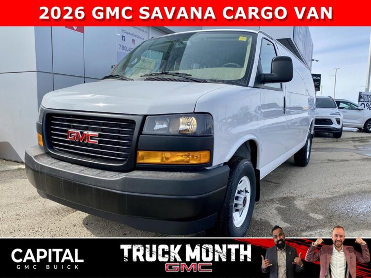 Check out this BRAND NEW 2026 GMC SAVANA! Equipped with options like Remote Start, Bluetooth, Rear Park Assist, Deluxe front Bucket Seats, Driver Convenience Package, Back-up Camera mirror, Cold Climate Package and so much more! CALL NOWAsk for the Internet Department for more information or book your test drive today! Text 825-445-0521 for fast answers at your fingertips!AMVIC Licensed Dealer - Licence Number B1044900Disclaimer: All prices are plus taxes and include all cash credits and loyalties. See dealer for details. AMVIC Licensed Dealer # B1044900