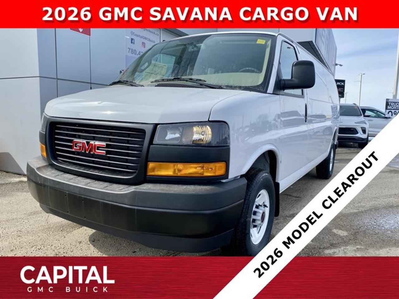 Check out this BRAND NEW 2026 GMC SAVANA! Equipped with options like Remote Start, Bluetooth, Rear Park Assist, Deluxe front Bucket Seats, Driver Convenience Package, Back-up Camera mirror, Cold Climate Package and so much more! CALL NOWAsk for the Internet Department for more information or book your test drive today! Text 507-585-4395 for fast answers at your fingertips!AMVIC Licensed Dealer - Licence Number B1044900