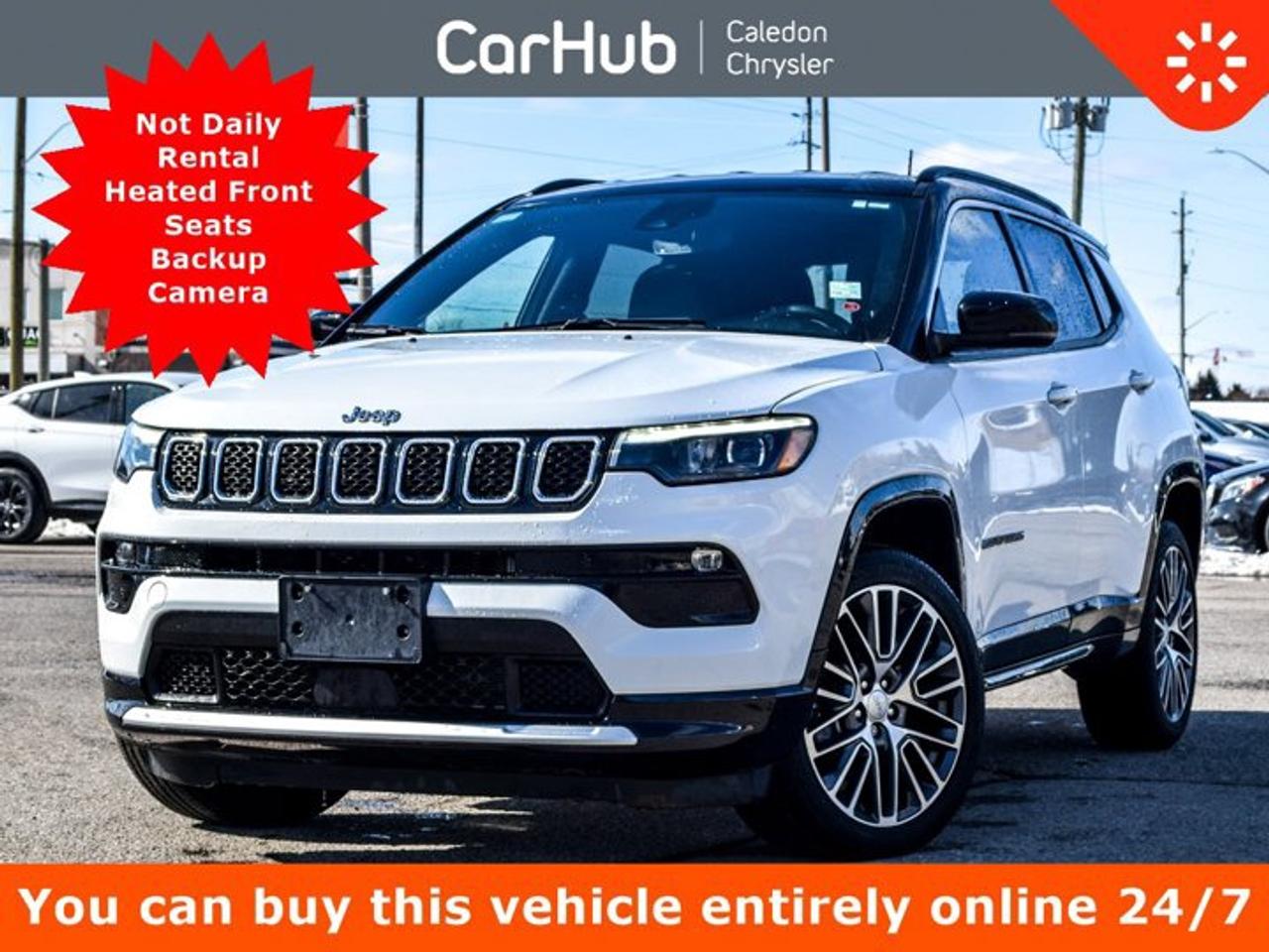 <p>Sturdy and dependable, this 2024 Jeep Compass Limited 4x4 lets you cart everyone and everything you need. Side Impact Beams, Selec-Terrain ABS And Driveline Traction Control, Rear Cross-Path Detection, Rear Child Safety Locks, ParkView Backup Camera.Our advertised prices are for consumers (i.e. end users) only.</p><p> </p><p>Clean Carfax </p><p>Not Former Daily Rental</p><p>This vehicle is in excellent condition and has passed a multi point inspection. Vehicle detailed.</p><p> </p><p>Feel Safe on the Road with Your Jeep Compass <br />ParkSense Rear Parking Sensors, Outboard Front Lap And Shoulder Safety Belts -inc: Rear Centre 3 Point, Height Adjusters and Pretensioners, Low Tire Pressure Warning, Forward Collision Warning w/Active Braking, Electronic Stability Control (ESC) And Roll Stability Control (RSC), Dual Stage Driver And Passenger Seat-Mounted Side Airbags, Dual Stage Driver And Passenger Front Airbags, Driver Monitoring-Alert, Driver Knee Airbag, Curtain 1st And 2nd Row Airbags, Collision Mitigation-Front, Blind Spot Detection Blind Spot, Airbag Occupancy Sensor, Active Lane Management Lane Keeping Assist, Active Lane Management Lane Departure Warning.</p><p> </p><p>Loaded with Additional Options</p><p>Navigation</p><p>Heated Front Seats</p><p>ParkView Backup Camera</p><p>10.1 Touchscreen Display</p><p>Blind Spot Detection Blind Spot</p><p>Active Lane Management System</p><p>ParkSense Rear Parking Sensors</p><p>Bluetooth Wireless Phone Connectivity</p><p>Heated Leather/Metal-Look Steering Wheel</p><p>Dual Zone Front Automatic Air Conditioning</p><p>Active Lane Management Lane Keeping Assist</p><p>Active Lane Management Lane Departure Warning</p><p>Blind--Spot Monitoring and Rear Cross--Path Detection</p><p>QUICK ORDER PACKAGE 29G LIMITED -inc: Engine: 2.0L DOHC I-4 DI Turbo w/ESS, Transmission: 8-Speed Automatic, TWO-TONE PAINT W/GLOSS BLACK ROOF, TRANSMISSION: 8-SPEED AUTOMATIC (STD), TIRES: 235/45R19 BSW AS, RADIO: UCONNECT 5 NAV W/10.1 DISPLAY, QUICK ORDER PACKAGE 29G LIMITED -inc: Engine: 2.0L DOHC I-4 DI Turbo w/ESS, Transmission: 8-Speed Automatic, ENGINE: 2.0L DOHC I-4 DI TURBO W/ESS (STD).</p><p> </p><p>The window sticker for this used vehicle is the original sticker, so detailed options, pricing and specs may differ. Please inquire for more information.<br />Please note the window sticker features options the car had when new -- some modifications may have been made since then. Please confirm all options and features with your CarHub Product Advisor.</p><p> </p><p> </p><p>Drive Happy with CarHub<br />*** All-inclusive, upfront prices -- no haggling, negotiations, pressure, or games</p><p>*** Purchase or lease a vehicle and receive a $1000 CarHub Rewards card for service</p><p>*** Purchase this vehicle fully online on CarHub websites</p><p> </p><p>Transparency Statement<br />Online prices and payments are for finance purchases -- please note there is a $850 finance/lease fee. Cash purchases for used vehicles have a $2,350 surcharge (the finance price + $2,350), however cash purchases for new vehicles only have tax and licensing extra -- no surcharge. NEW vehicles priced at over $100,000 including add-ons or accessories are subject to the additional federal luxury tax. While every effort is taken to avoid errors, technical or human error can occur, so please confirm vehicle features, options, materials, and other specs with your CarHub representative. This can easily be done by calling us or by visiting us at the dealership. CarHub used vehicles come standard with 1 key. If we receive more than one key from the previous owner, we include them with the vehicle. Additional keys may be purchased at the time of sale. Ask your Product Advisor for more details. Payments are only estimates derived from a standard term/rate on approved credit. Terms, rates and payments may vary. Prices, rates and payments are subject to change without notice. Please see our website for more details.</p>