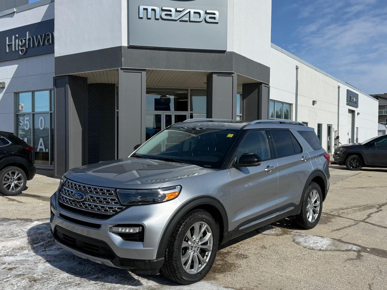 Gemini said This 2021 Ford Explorer Limited combines high-end luxury with three-row versatility, featuring perforated leather heated and ventilated seats and a premium 12-speaker B&O sound system. Powered by a fuel-efficient 2.3L EcoBoost engine and equipped with Ford Co-Pilot360 Assist+, this sophisticated SUV offers advanced safety tech like adaptive cruise control and a 360-degree camera for a seamless driving experience. Come by Highway Mazda today!