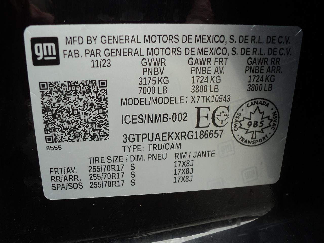 2024 GMC Sierra 1500 Pro  CrewCab 4WD 2.7L4cylGas 5'10"Box BackUpCam Photo