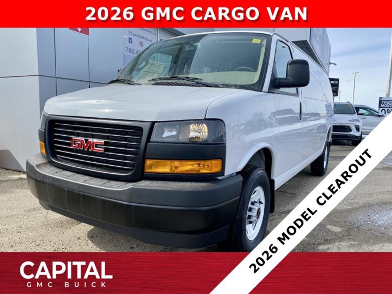 Check out this BRAND NEW 2026 GMC SAVANA! Equipped with options like Remote Start, Bluetooth, Rear Park Assist, Deluxe front Bucket Seats, Driver Convenience Package, Back-up Camera mirror, Cold Climate Package and so much more! CALL NOWAsk for the Internet Department for more information or book your test drive today! Text 587-400-9276 for fast answers at your fingertips!AMVIC Licensed Dealer - Licence Number B1044900