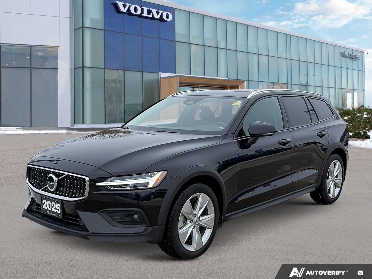 Clean CARFAX! No Accidents!
Good Condition!
Low Kilometers!
Experience the perfect blend of luxury and practicality with this 2025 Volvo V60 B5 - CC Core. Despite being a year old, this wagon boasts low mileage and a spotless accident history, making it an excellent choice for discerning drivers.

Key Features:
- All-Wheel Drive for superior handling and stability
- Panoramic sunroof for an open, airy cabin experience
- Advanced safety features including BLIS Blind Spot and Collision Mitigation
- Google Maps integration with 1-year subscription
- Dual Zone Automatic Climate Control for personalized comfort
- 18 5-Spoke Silver Alloy Wheels for a stylish appearance
- Onyx Black Metallic exterior paired with a sophisticated Charcoal interior

At Volvo Cars Winnipeg, were committed to providing an exceptional car-buying experience. Whether youre ready to reserve this V60, start the purchase process, or simply have questions, our team is here to assist. Book a test drive today and discover why this Volvo V60 could be the perfect fit for your lifestyle.
Experience is Everything at Volvo Cars Winnipeg. We strive to give you a seamless experience, whether you are shopping for a vehicle, or allowing our professional parts and service teams to assist with caring for one. Providing you best-in-class experience is truly everything for us.

With extremely high reconditioning standards and a well-trained staff you can rest easy knowing we are here to answer any questions you may have!

Enjoy our exclusive benefits, including personalized pick-up/drop off services, low finance rates, extended warranties, and dedicated factory-trained Volvo technicians.

Configure and customize your purchase today at www.volvocarswinnipeg.com!

Ph: 204-452-0756
Dealer permit #5564